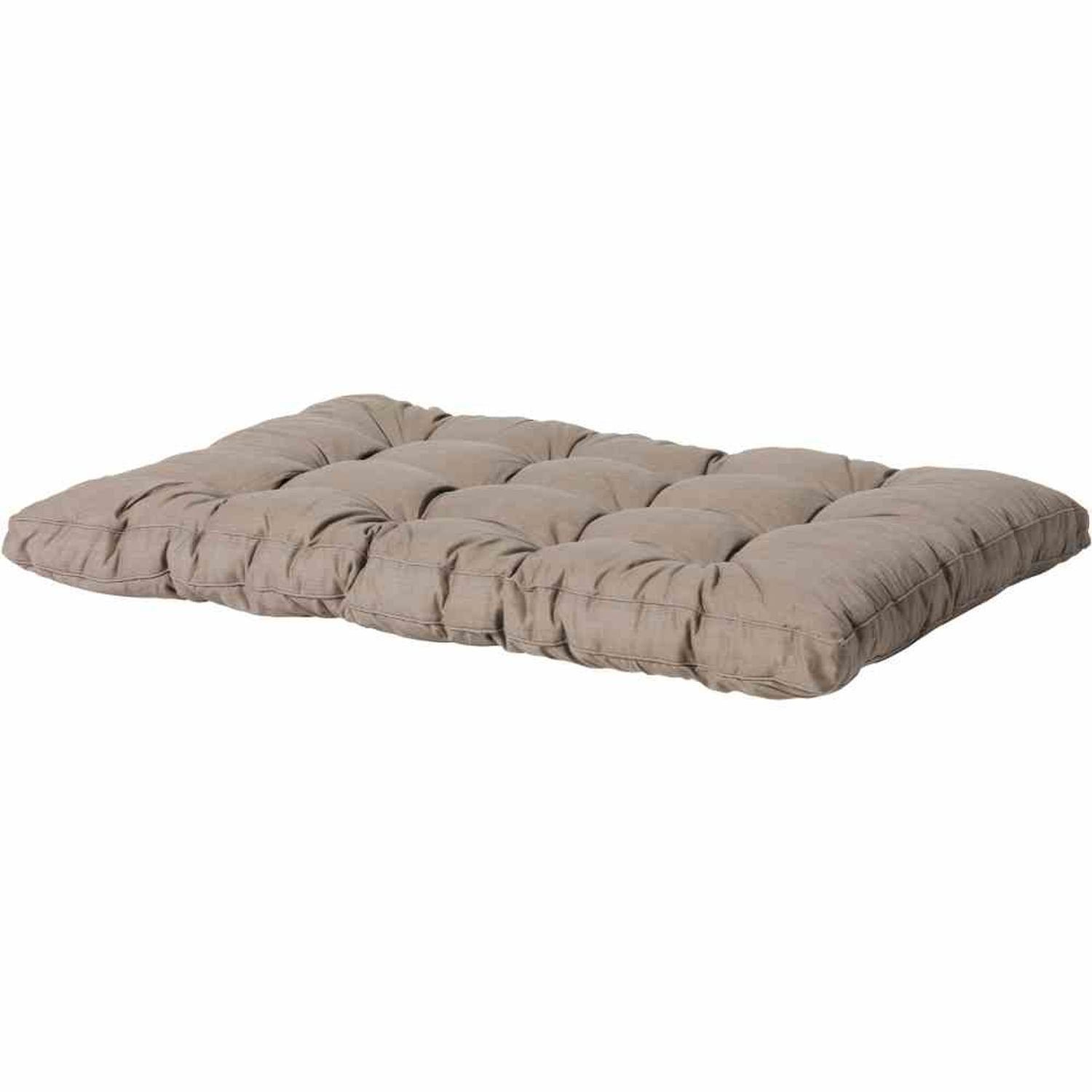 Madison Auflagekissen Paletten-Sitzkissen Basic, taupe 50% Baumwolle / 50% Polyester