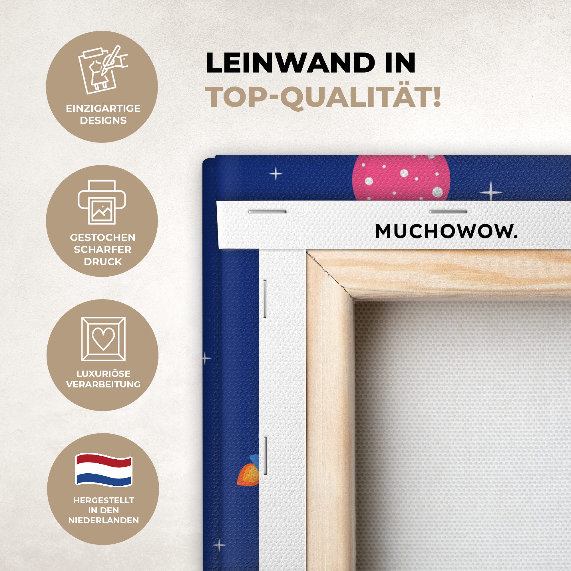 OneMillionCanvasses® Leinwandbild Weltraum - Astronaut - günstig online kaufen