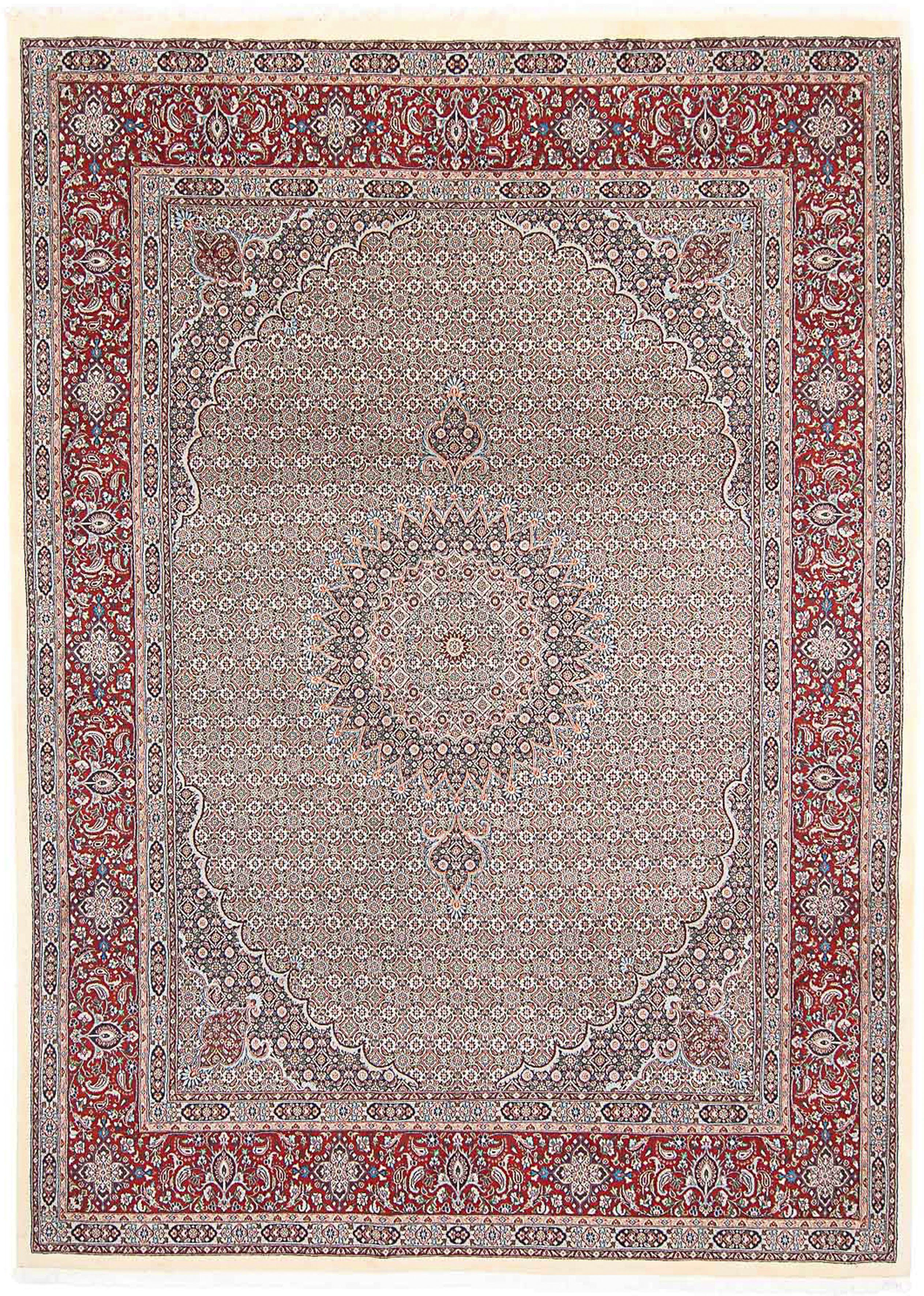 Orientteppich Perser - Classic 246 cm x Zertifikat rechteckig, hellbraun, - morgenland, Höhe: Wohnzimmer, mit 10 Einzelstück mm, Handgeknüpft, 342 