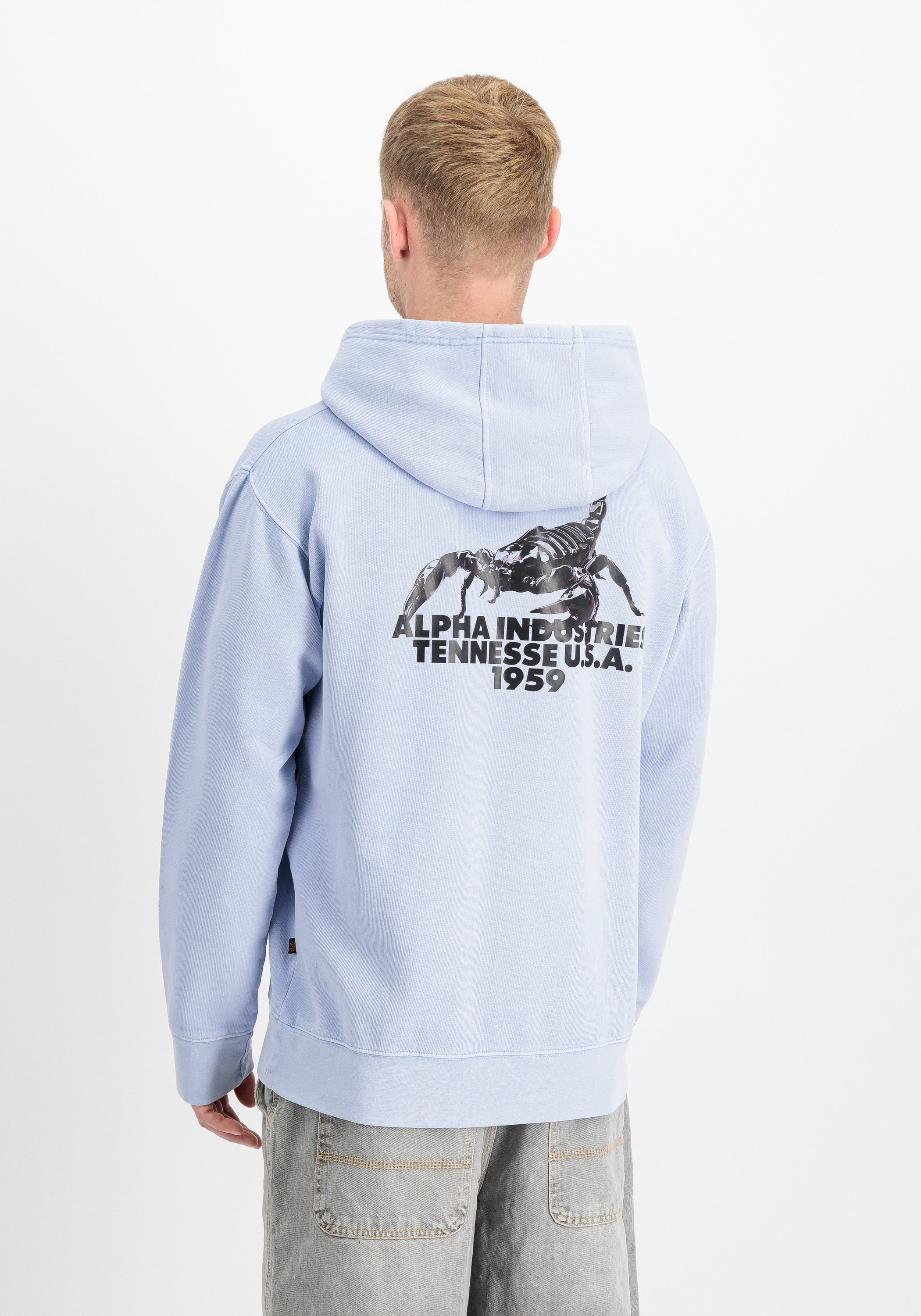 Alpha Industries Kapuzensweatshirt US Scorpion Backprint Hoodie
