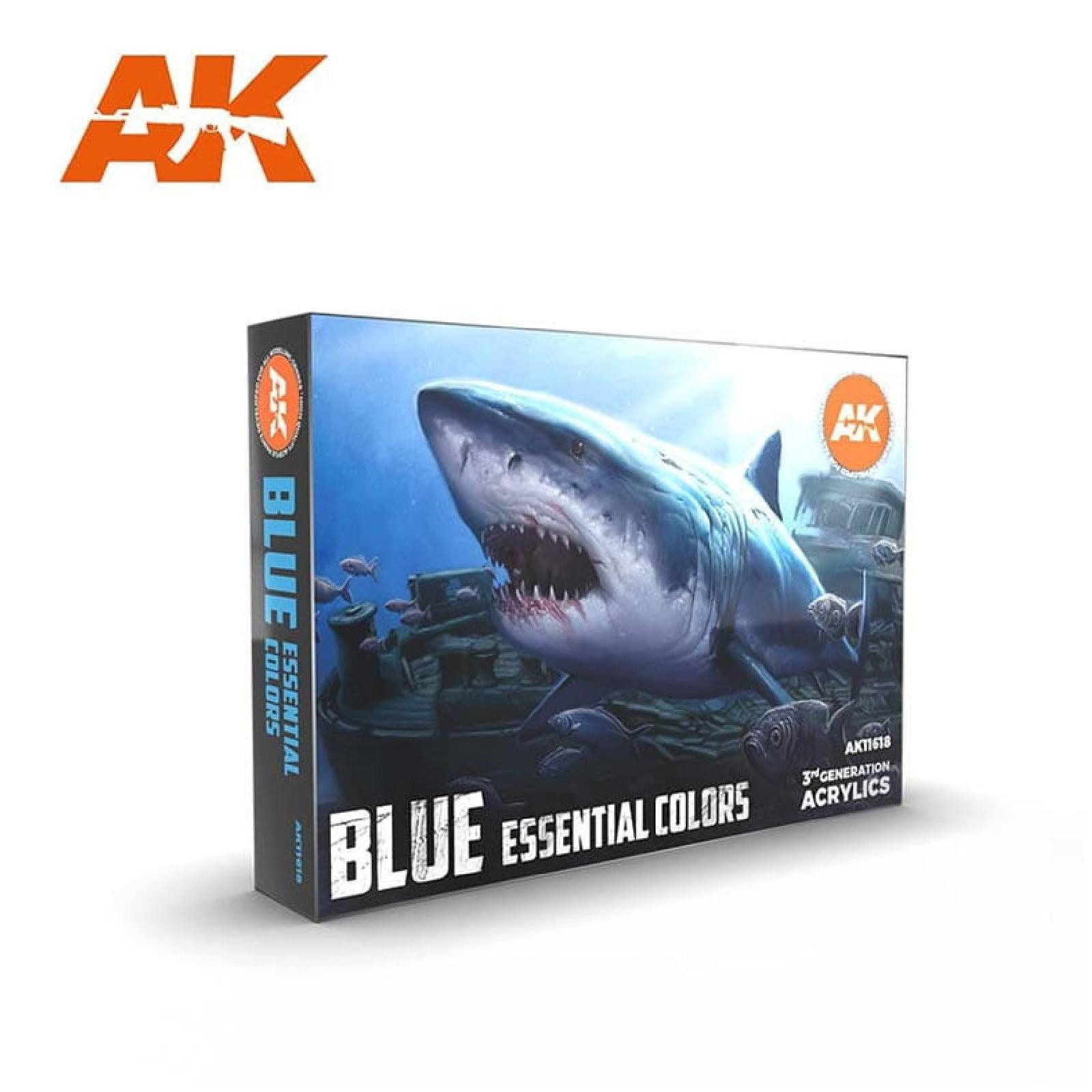 Modellbausatz Paint Set: Blue Essential Colors (6x17ml)