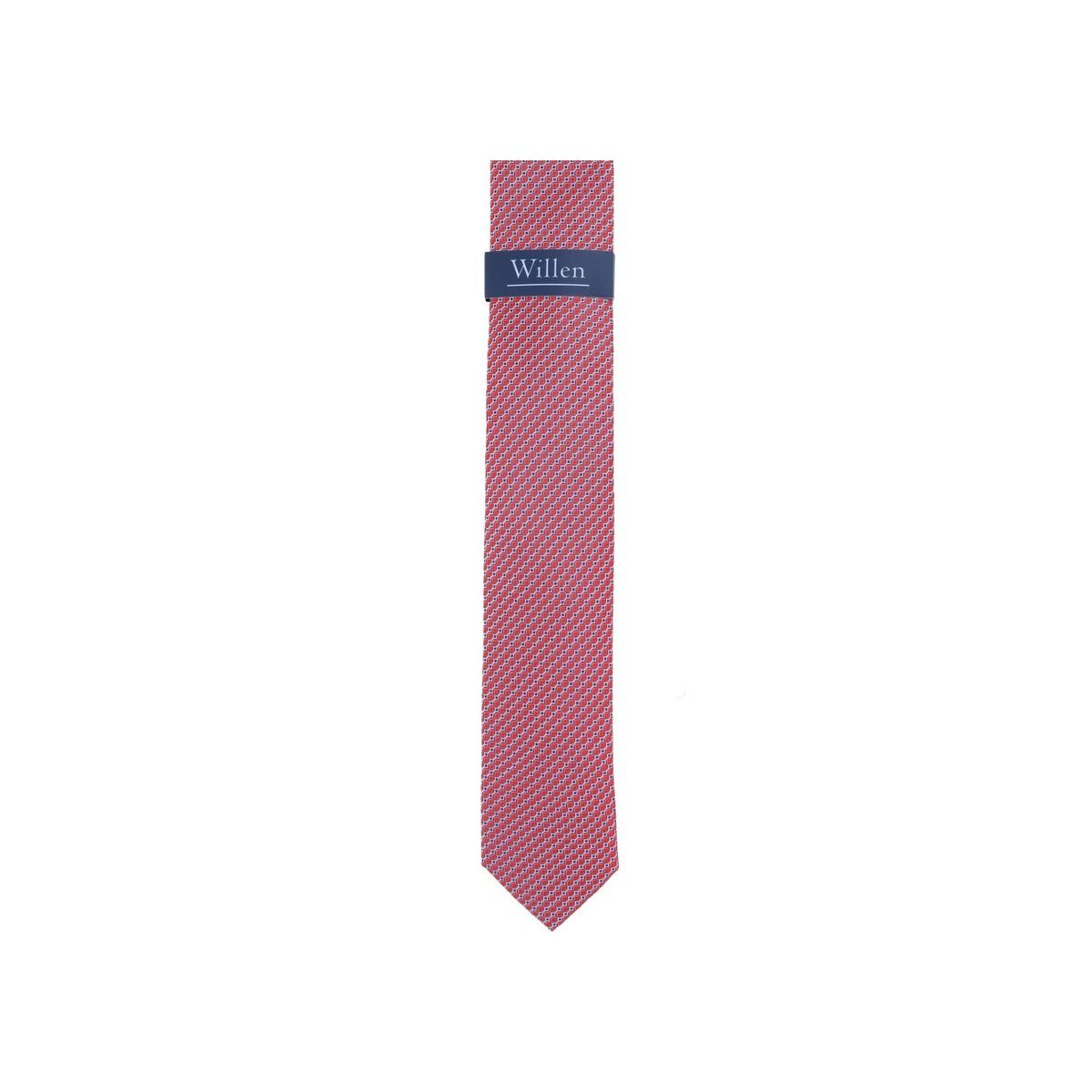 Krawatte (1-St) rot WILLEN