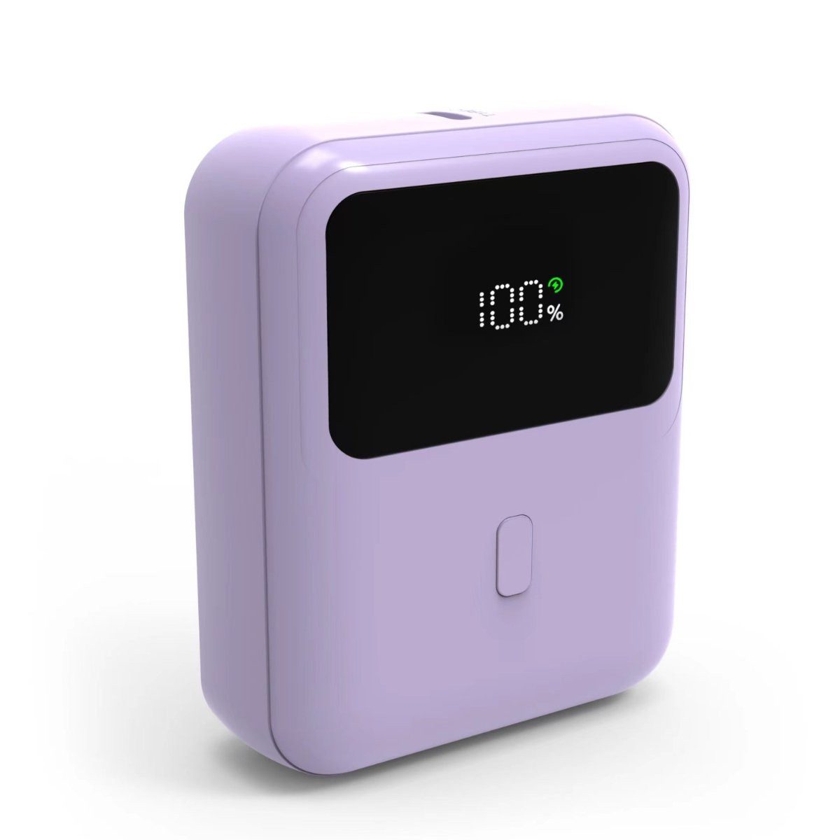 Qualo QUALO Powerbank 10000 mAh mini mit LED 20W Flieder QPB10-LD-20-09 Powerbank