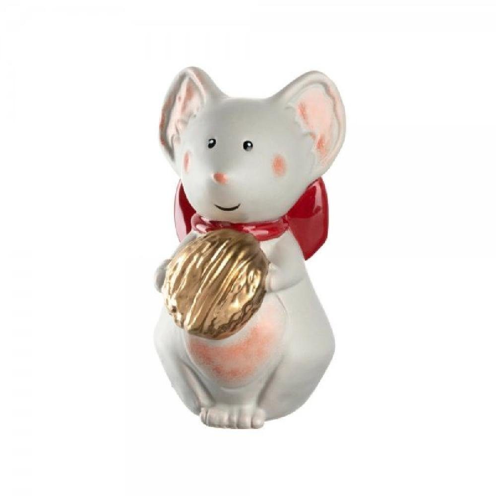 LEONARDO Weihnachtsbaumkugel Leonardo Dekorationsobjekt Autentico Maus Weiß (12cm)