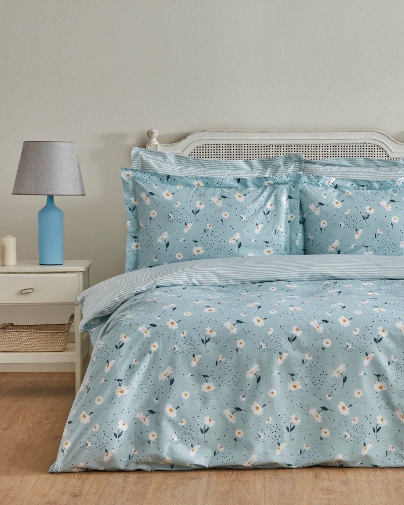 Karaca Bettwäsche Karaca Daisy 100% Baumwolle Einzelbett Bettwäsche Bettbez günstig online kaufen