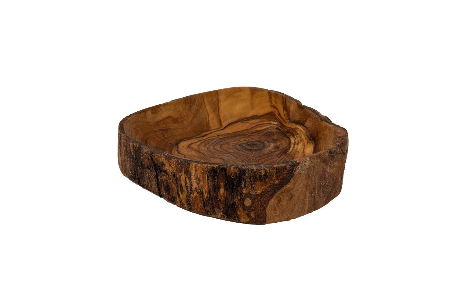 Benera Snackschale Rustikale Snackschale Dekoschale aus Oliveholz ca. 14 cm, Olivenholz