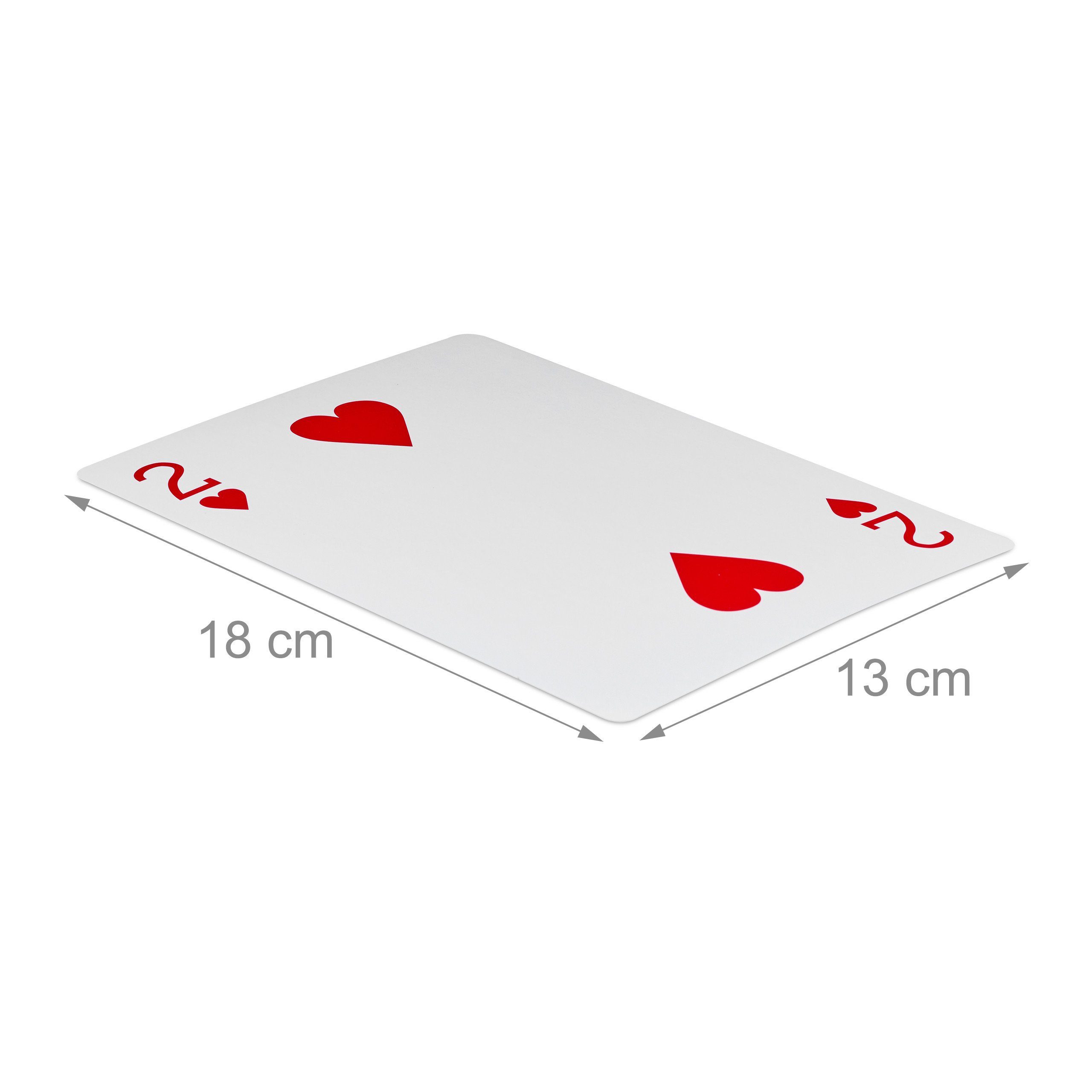 Spiel, relaxdays 2 54 x Pokerkarten Karten Jumbo