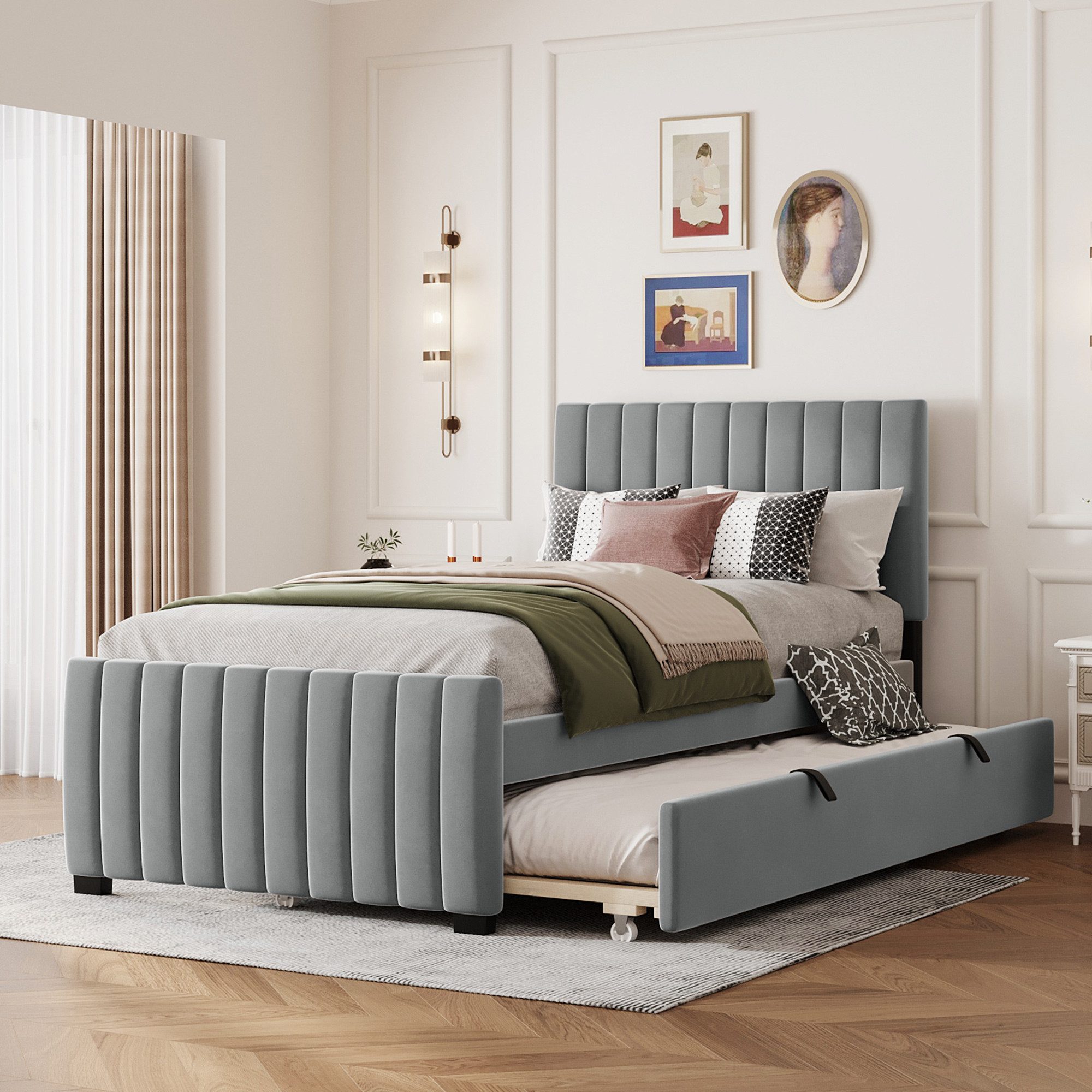 Flieks Polsterbett, Kinderbett Einzelbett 90x190cm mit günstig online kaufen