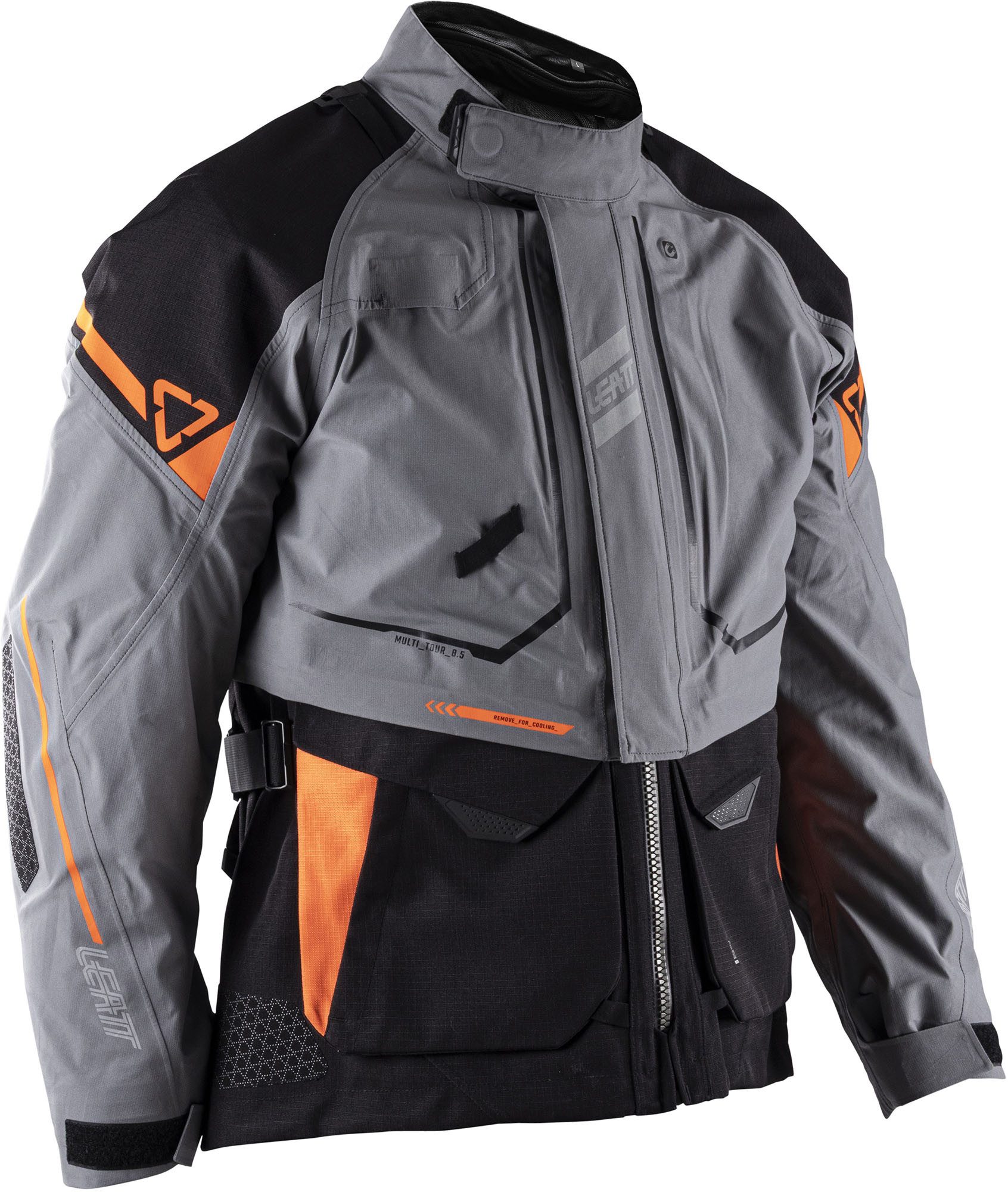 Leatt Motorradjacke ADV Multitour 8.5 wasserdichte Textiljacke refklektierende Elemente,herausnehmbares Innenfutter,wasserabweis