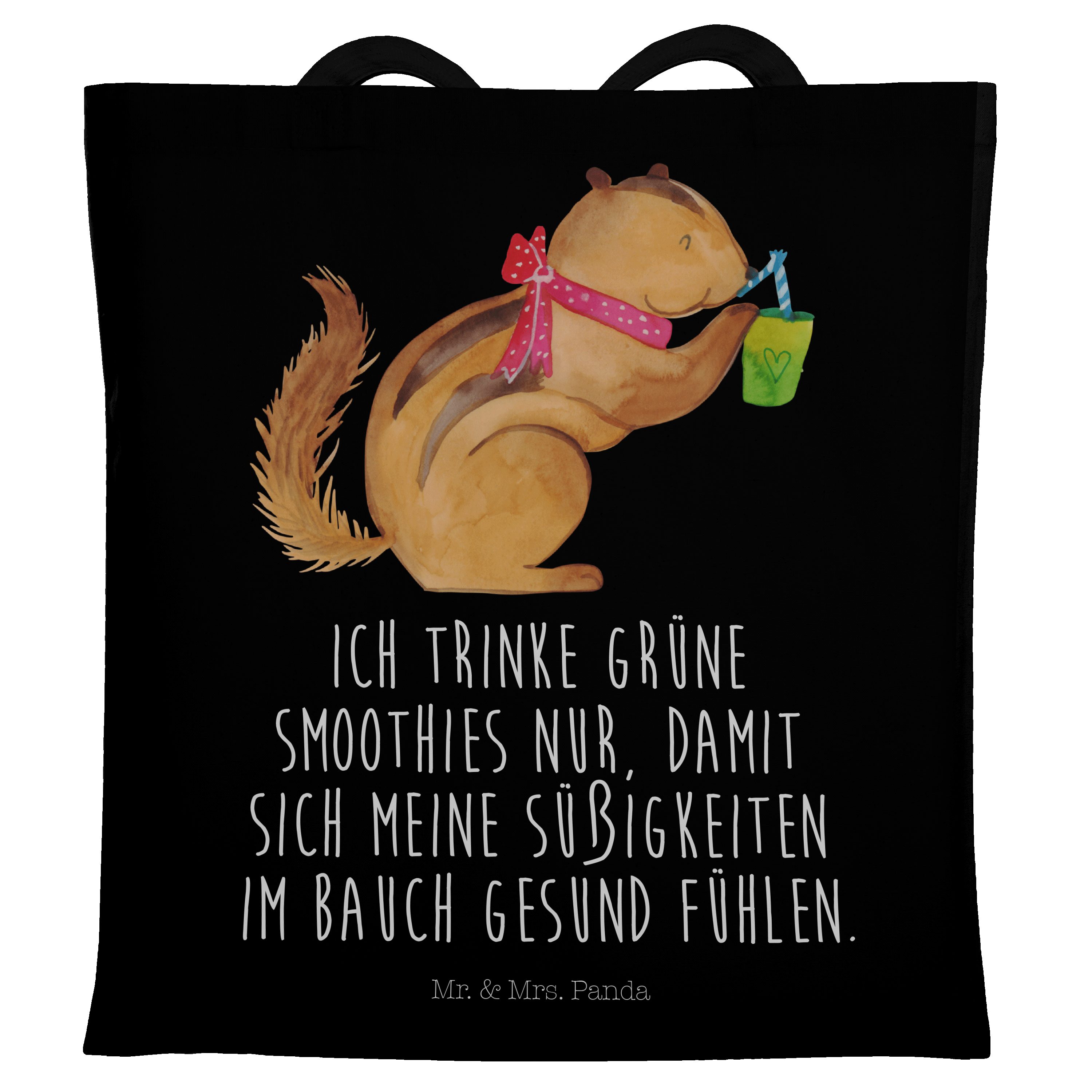 - Geschenk, Smoothie Einkaufstasch & Tragetasche Panda Tiermotive, - (1-tlg) Mr. Schwarz Eichhörnchen Mrs.