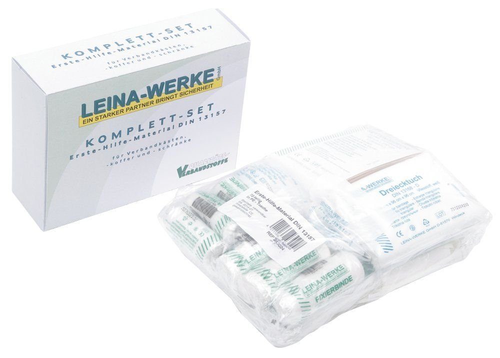 Leina-Werke Etiketten Ersatzfüllung Erste-Hilfe-Set - 43-teilig, DIN 13164