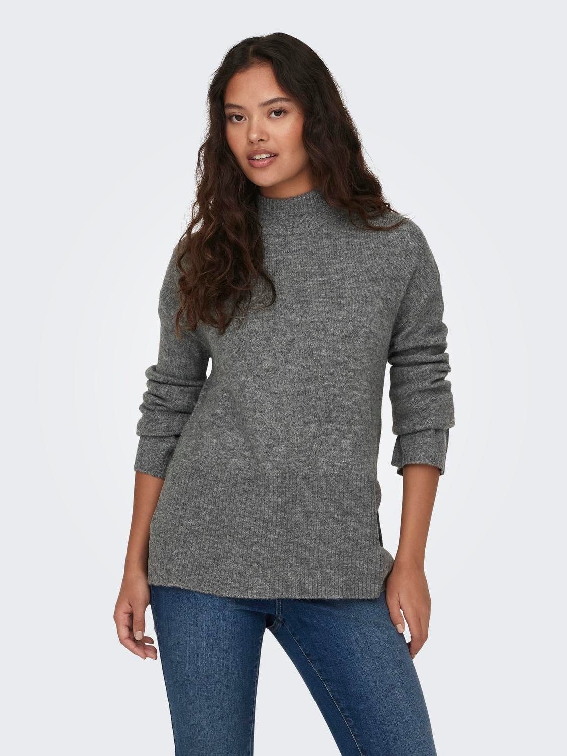 JACQUELINE de YONG Strickpullover Flauschiger Stehkragen günstig online kaufen