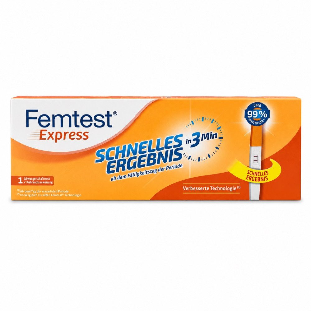 Perrigo Schwangerschaftstest FEMTEST Express Schwangerschaftstest