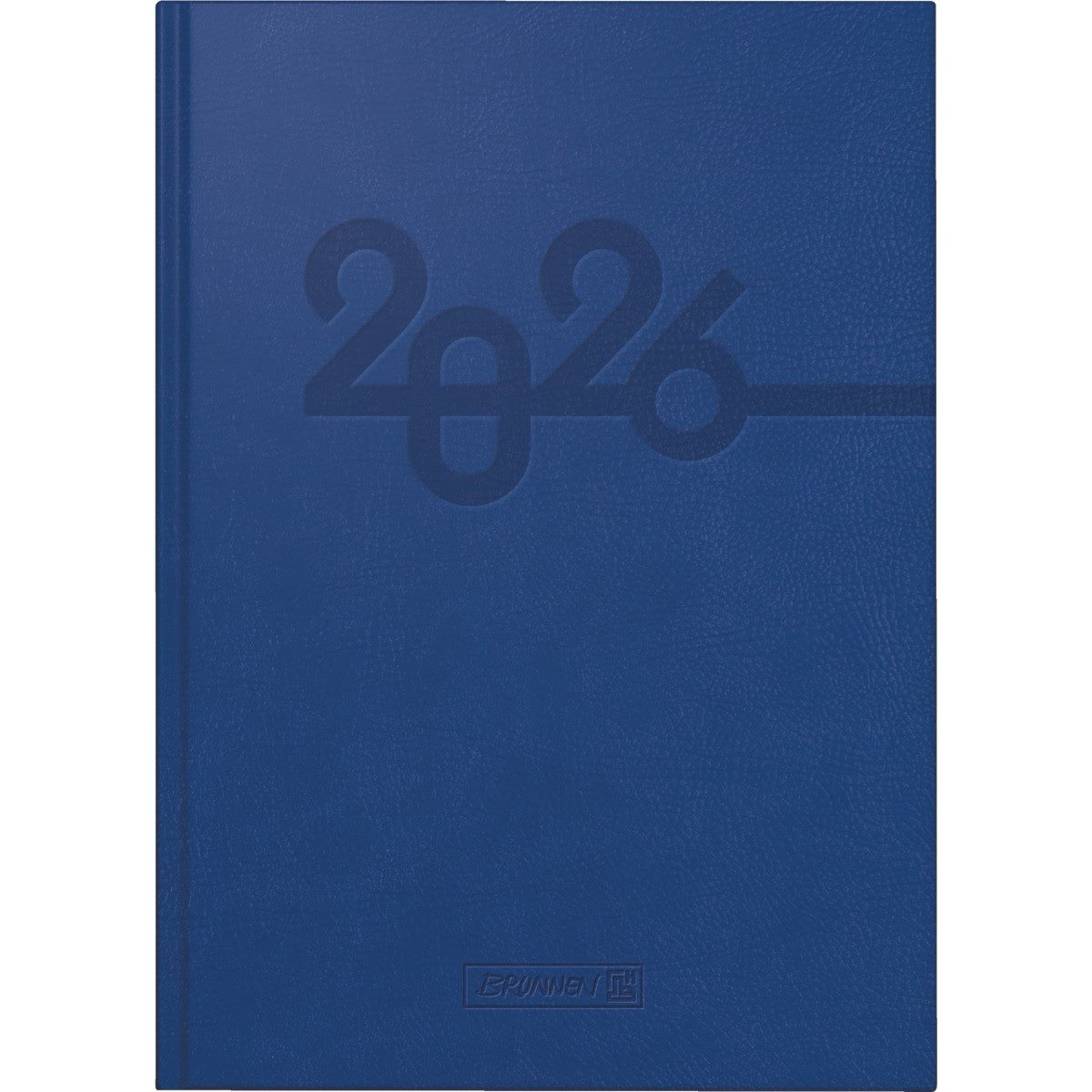 BRUNNEN Buchkalender Buchkalender 798 A5 1 Tag/Seite Kunstleder blau 2026