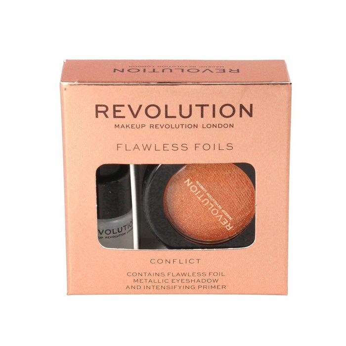 MAKE UP REVOLUTION Primer Makeup Revolution Flawless Foils metallischer Lidschatten + Conflict