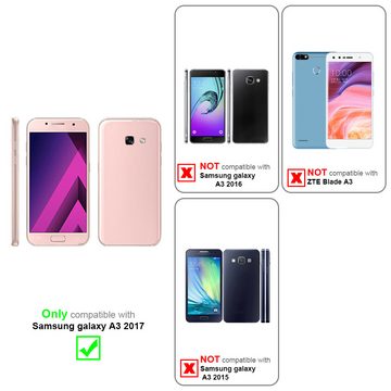 Cadorabo Handyhülle Samsung Galaxy A3 2017 Samsung Galaxy A3 2017, Klappbare Handy Schutzhülle - Hülle - mit Standfunktion und Kartenfach