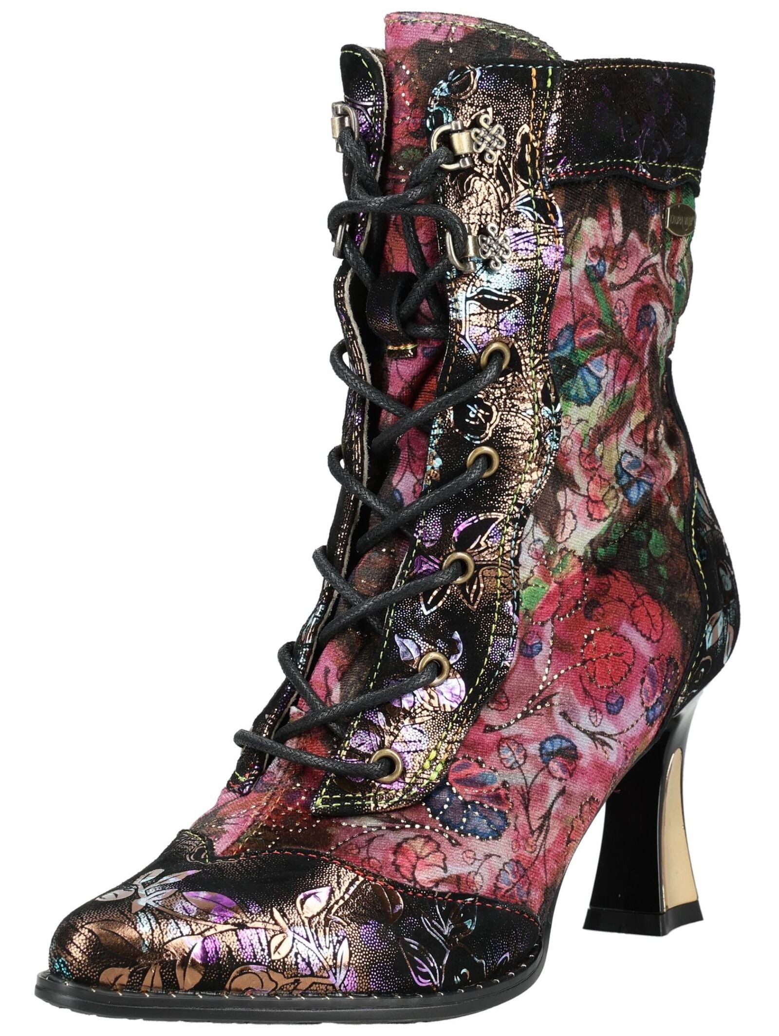 LAURA VITA LAURA VITA Stiefelette Leder/Textil High-Heel-Stiefelette