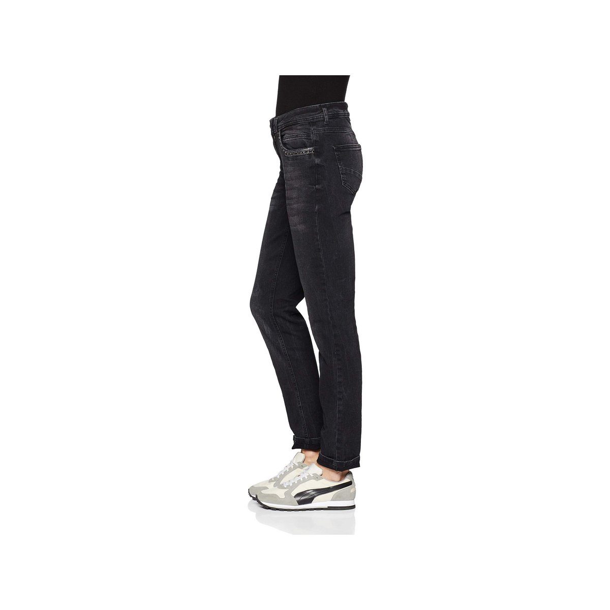 Cecil Skinny-fit-Jeans schwarz (1-tlg)