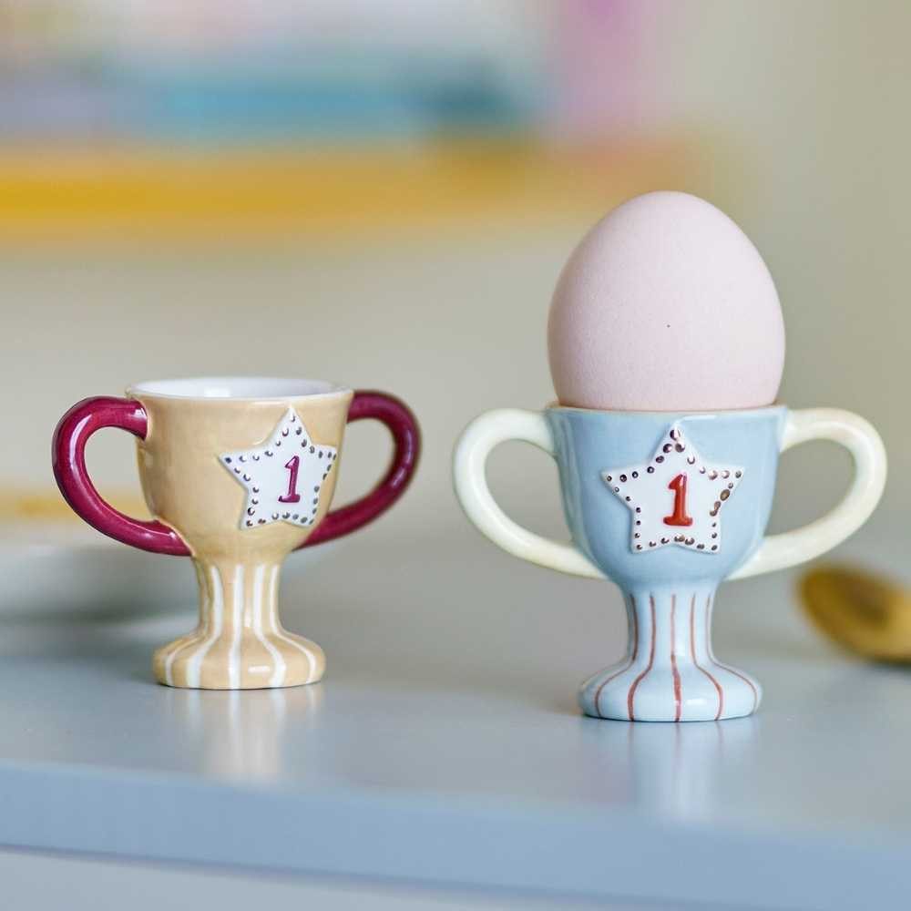 Bloomingville Eierbecher Bloomingville Eierbecher TROPHY Pokal mit Henkeln 2er Set