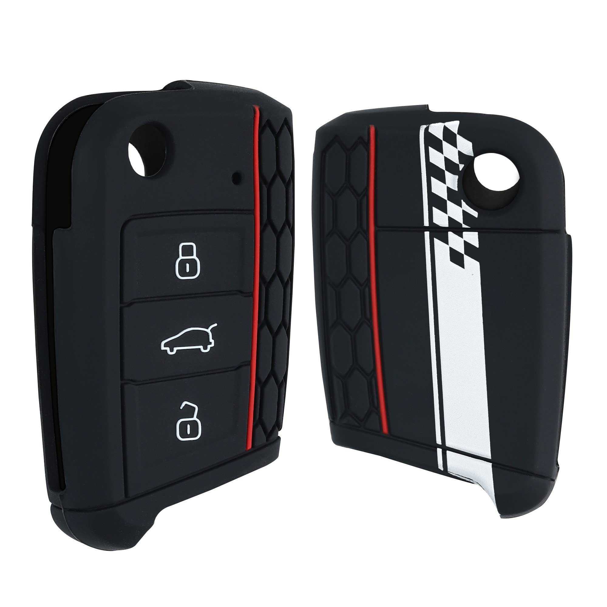 Golf Schlüsselhülle Case Schlüssel VW 7 Schlüsseltasche Hülle kwmobile Cover MK7, für Autoschlüssel