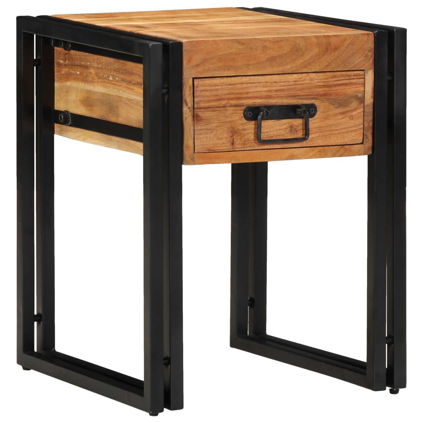 vidaXL Beistelltisch Beistelltisch mit Schubladen 40 x 40 x 50 cm Massivholz (1-St)