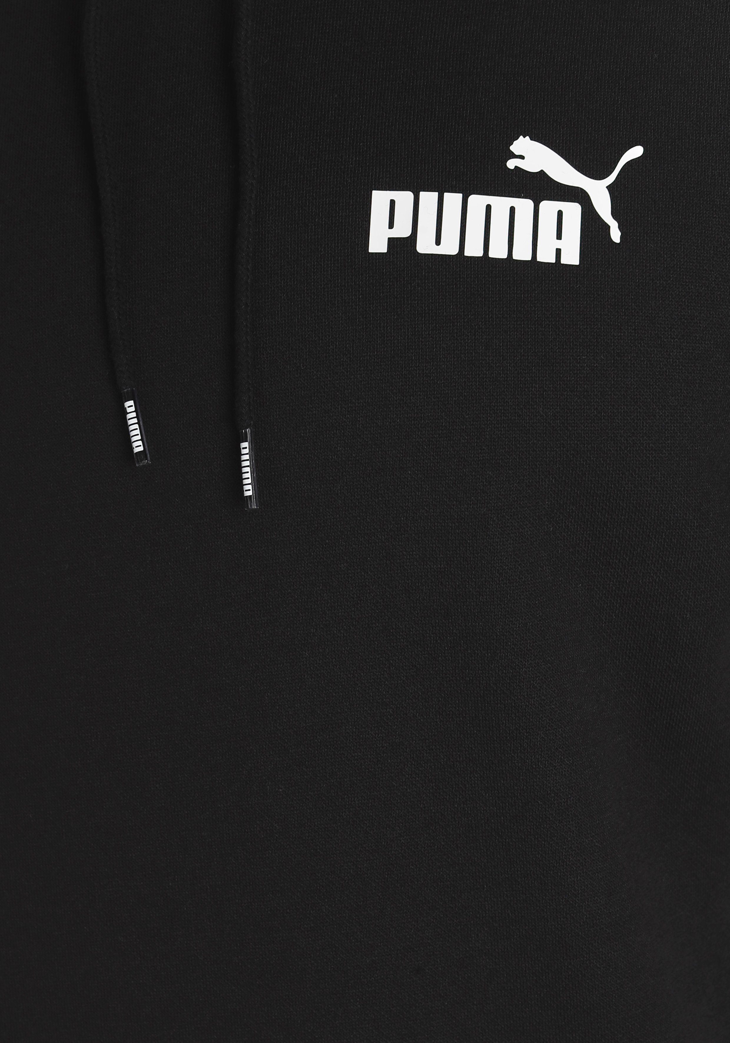 HOODIE Black FL ESS Puma Kapuzensweatshirt SMALL PUMA LOGO