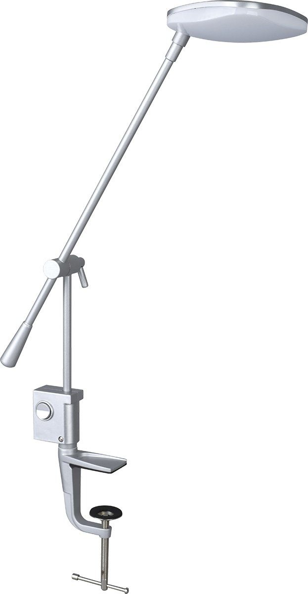 MeLiTec LED Schreibtischlampe T126, warmweiß, LED, Schreibtischleuchte, Leseleuchte, Büroleuchte, Nachttisch, chrom, Klemmfuß