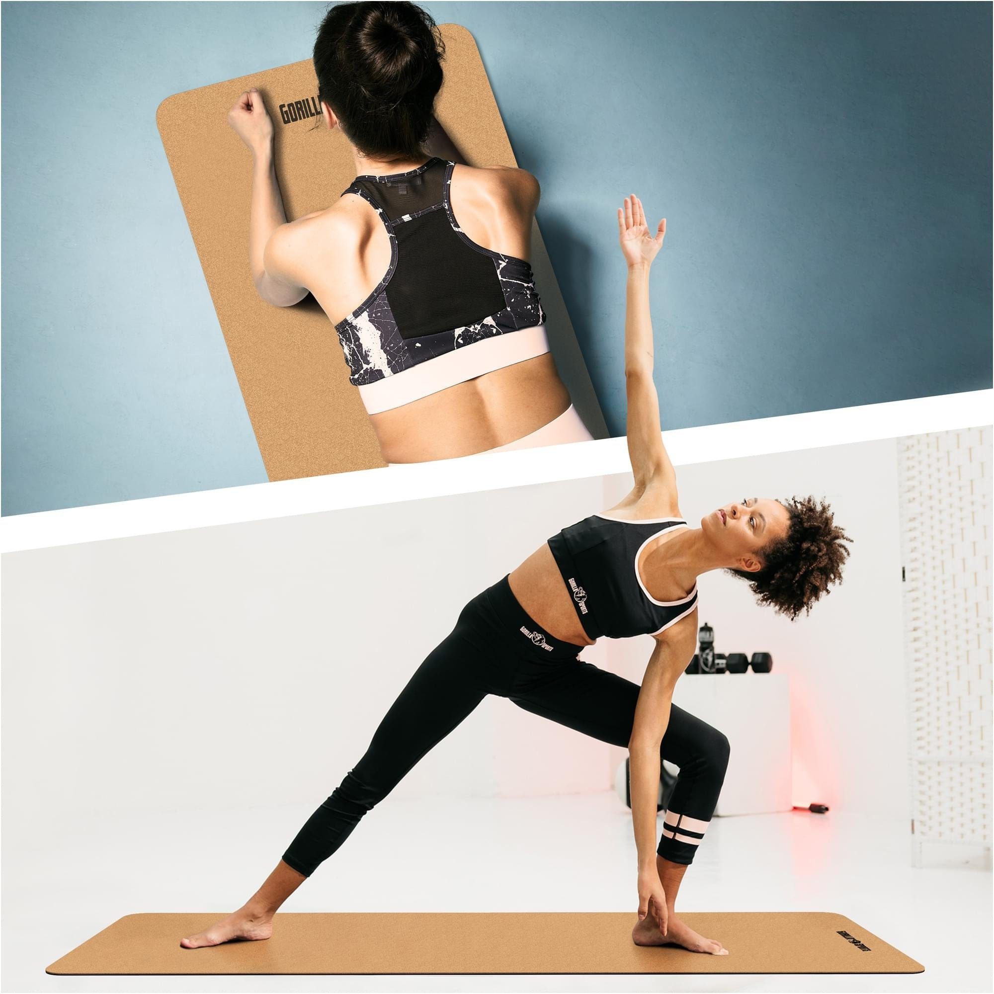 GORILLA SPORTS Yogamatte Yogamatte Kork 0,5 cm Dicke (1-St)