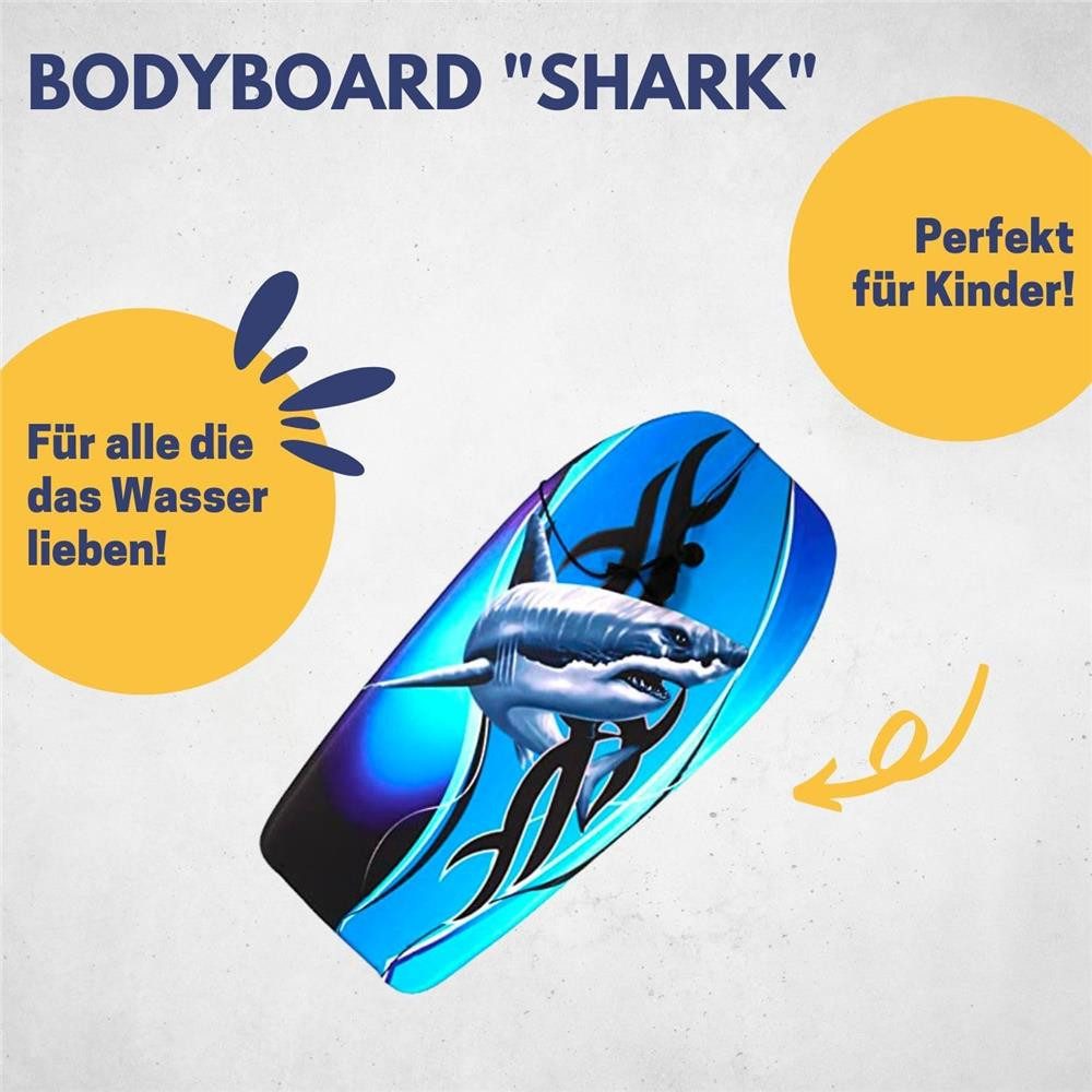 Best Sporting Bodyboard Kinder Hai, Kinder-Surfbrett, 92 cm, Maximale Belastbarkeit bis 75 kg