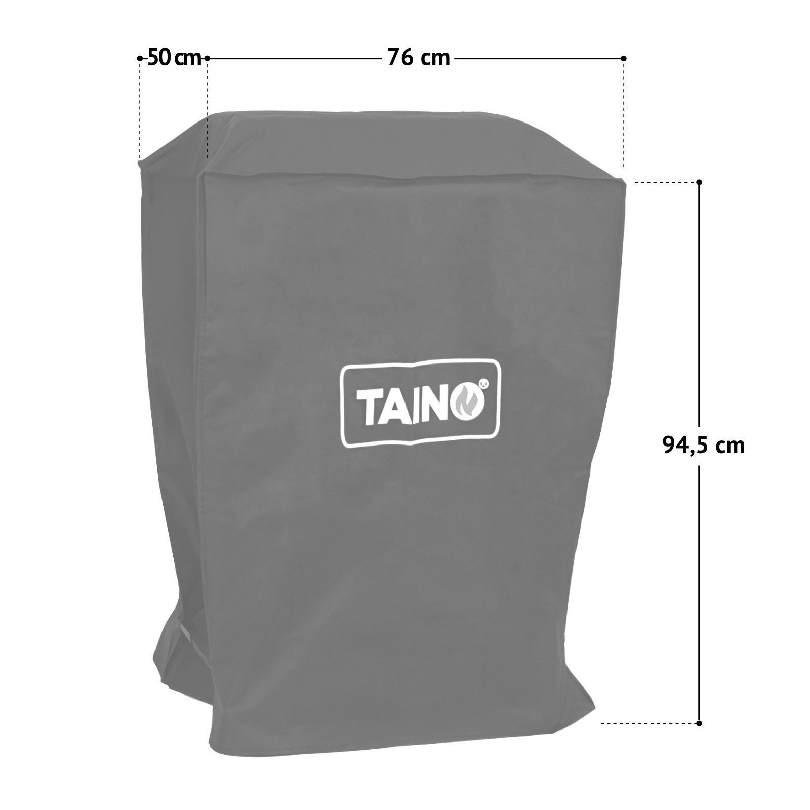 TAINO Grillabdeckhaube, Grillabdeckung, Abdeckhaube Gasgrill, wetterfest, Schwarz