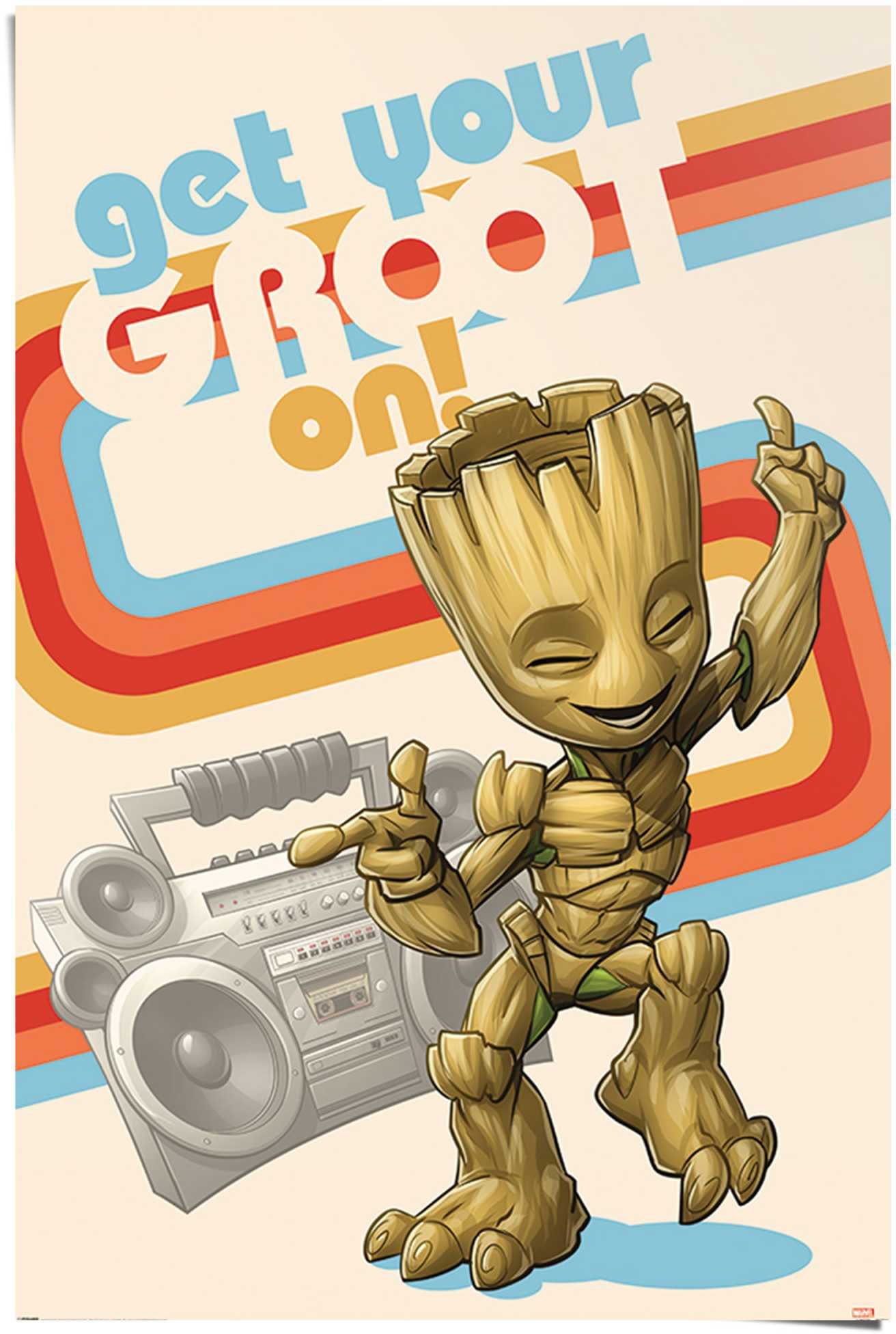 Reinders! Poster Get your Groot on Guardians of the Galaxy - Baby Groot - Ich bin Groot, (1 St)
