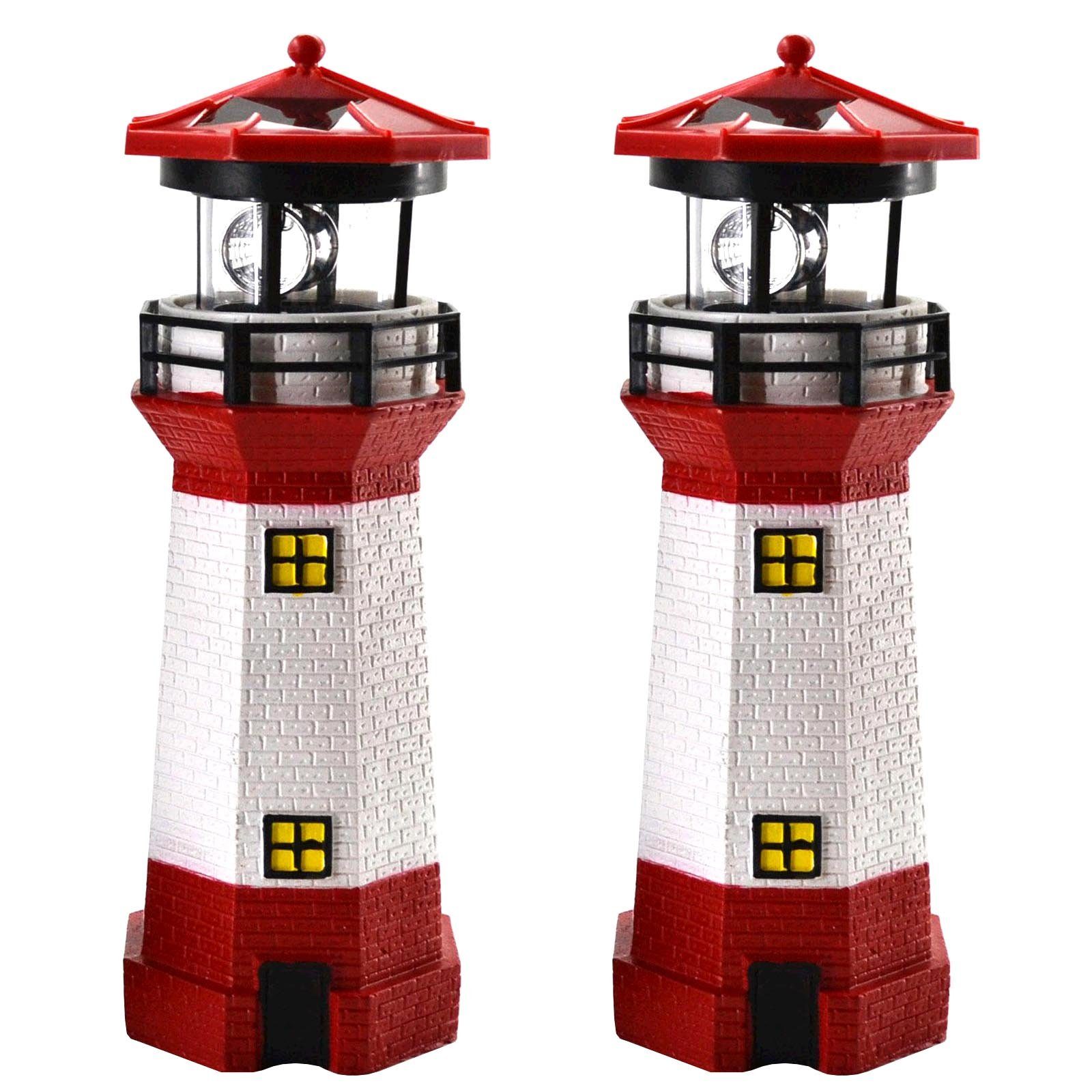 HAC24 LED Solarleuchte 2x Solar Leuchtturm günstig online kaufen