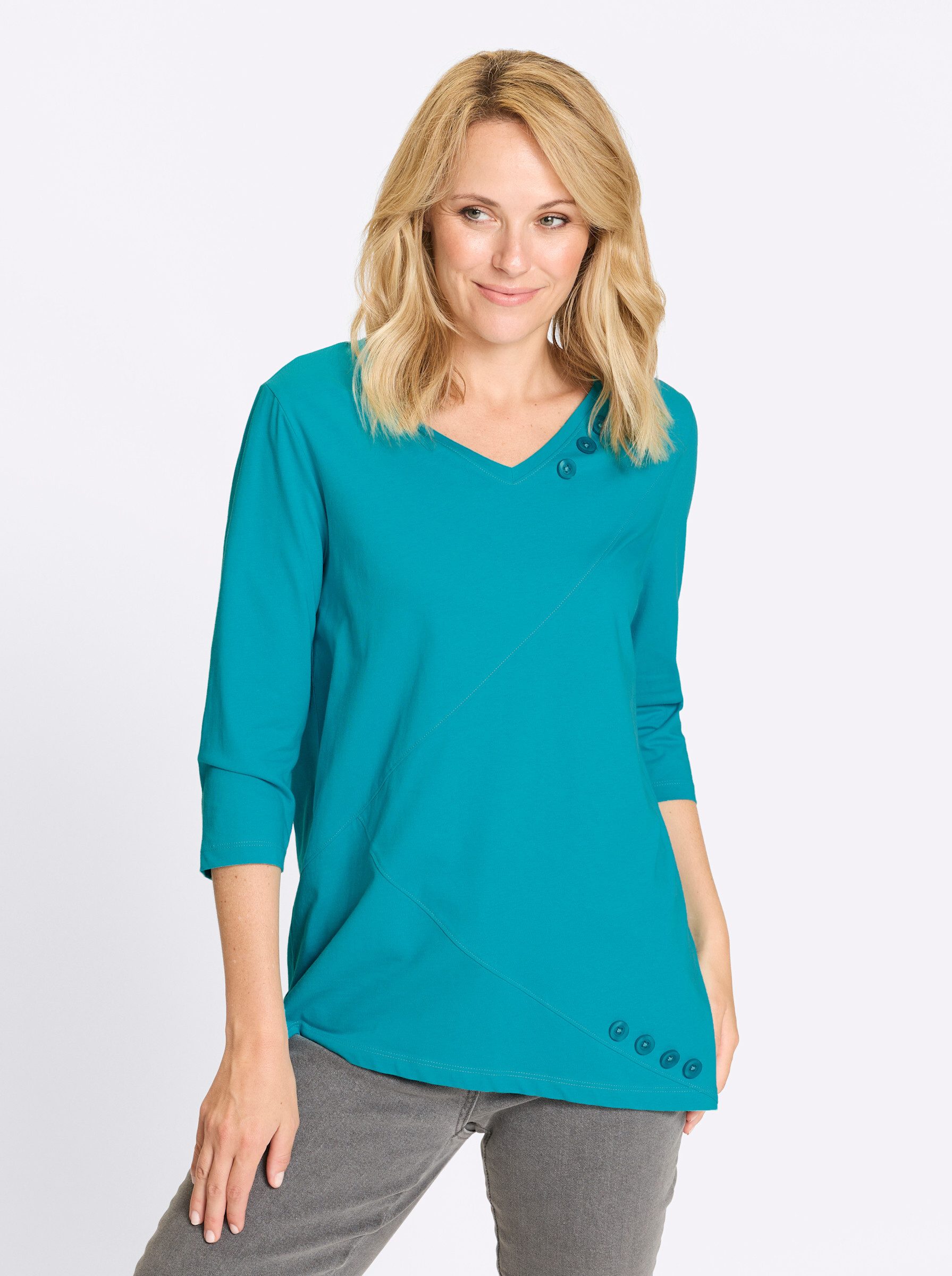 Sieh an! T-Shirt Longshirt . günstig online kaufen