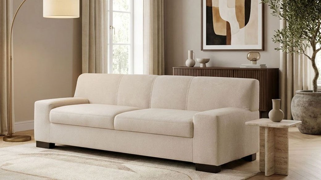 OTTO home 2-Sitzer Faxxe 194 x 85 cm, bequem, modern & zeitlos, mittelfeste Polsterung, aus pflegeleichtem, weichem Bezugsstoff