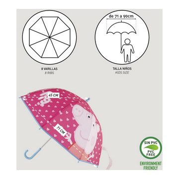 Peppa Pig Taschenregenschirm Regenschirm Peppa Wutz Rosa