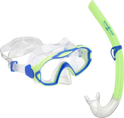 Aqua Lung Sport Tauchermaske COMBO MEERKAT JR,BRIGHT GREEN/LIGHT BRIGHT GREEN/LIGHT BLUE