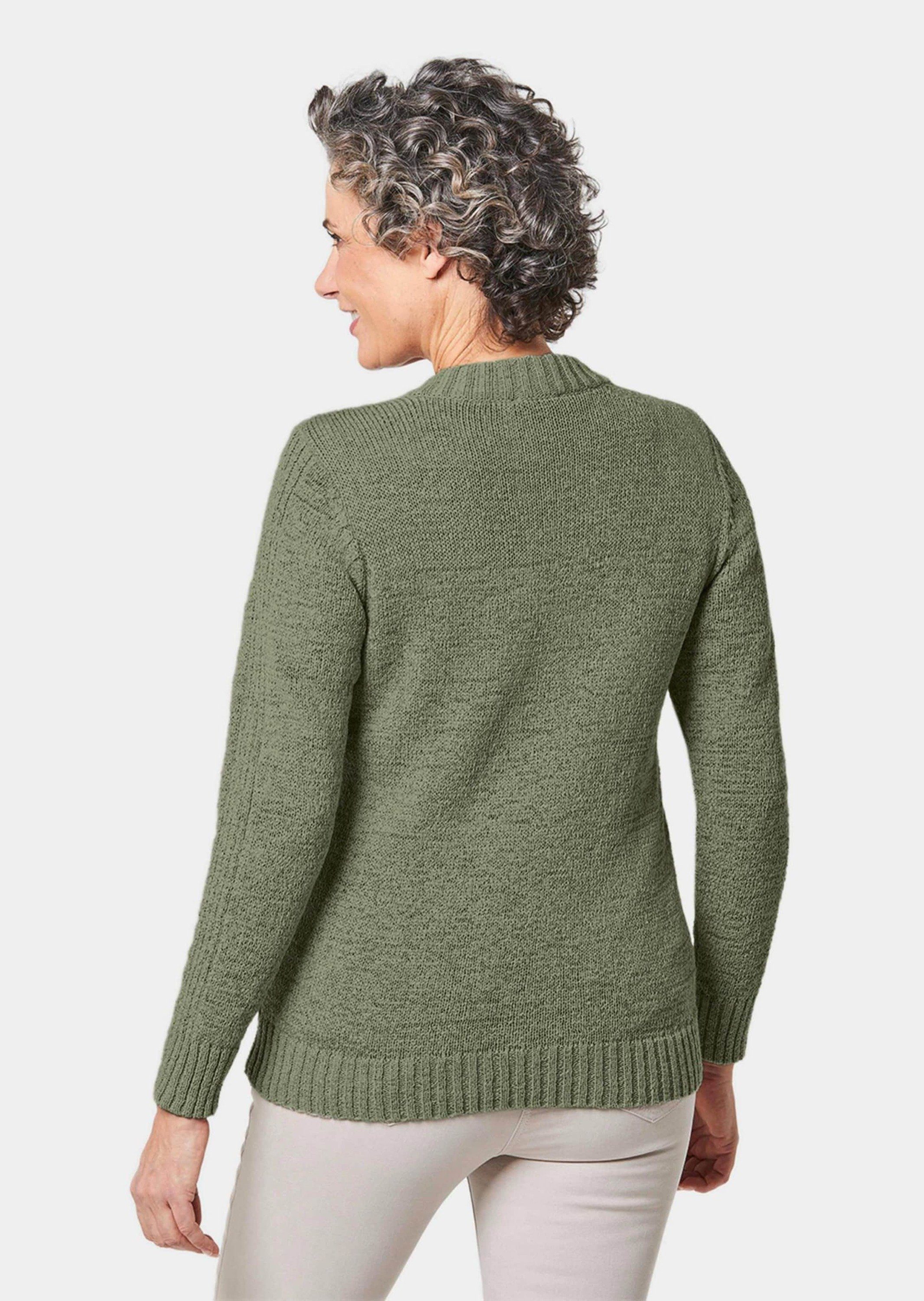 GOLDNER Strickjacke Strickjacke aus Bändchengarn in schöner Melange-Optik günstig online kaufen