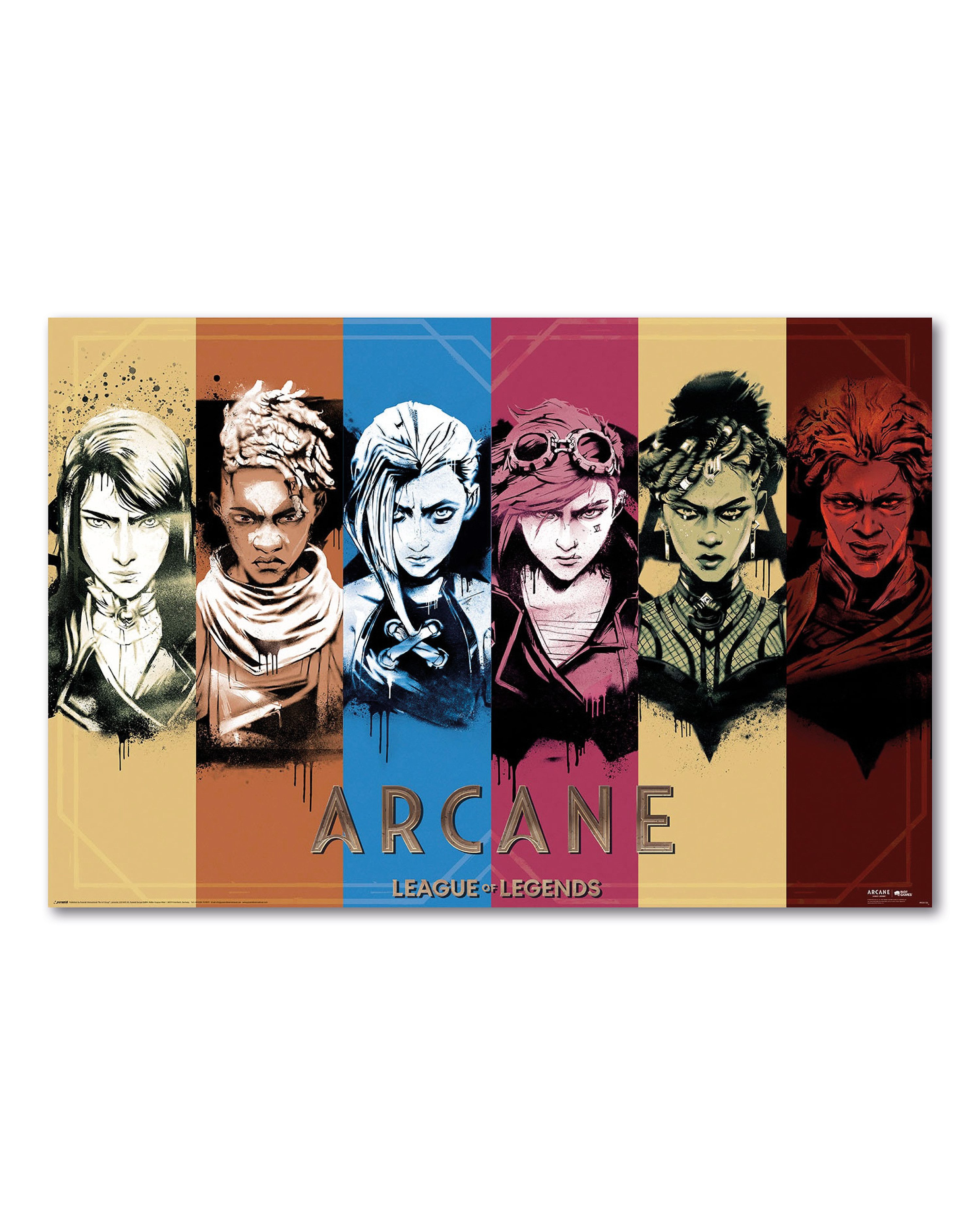 PYRAMID Poster Arcane Poster Collage League Of Legends 91,5 x 61 cm