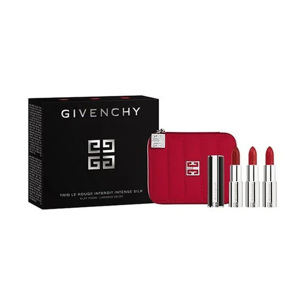 GIVENCHY Lippenstift-Set Givenchy Trio Le Rouge Interdit Intense Silk + Pouch