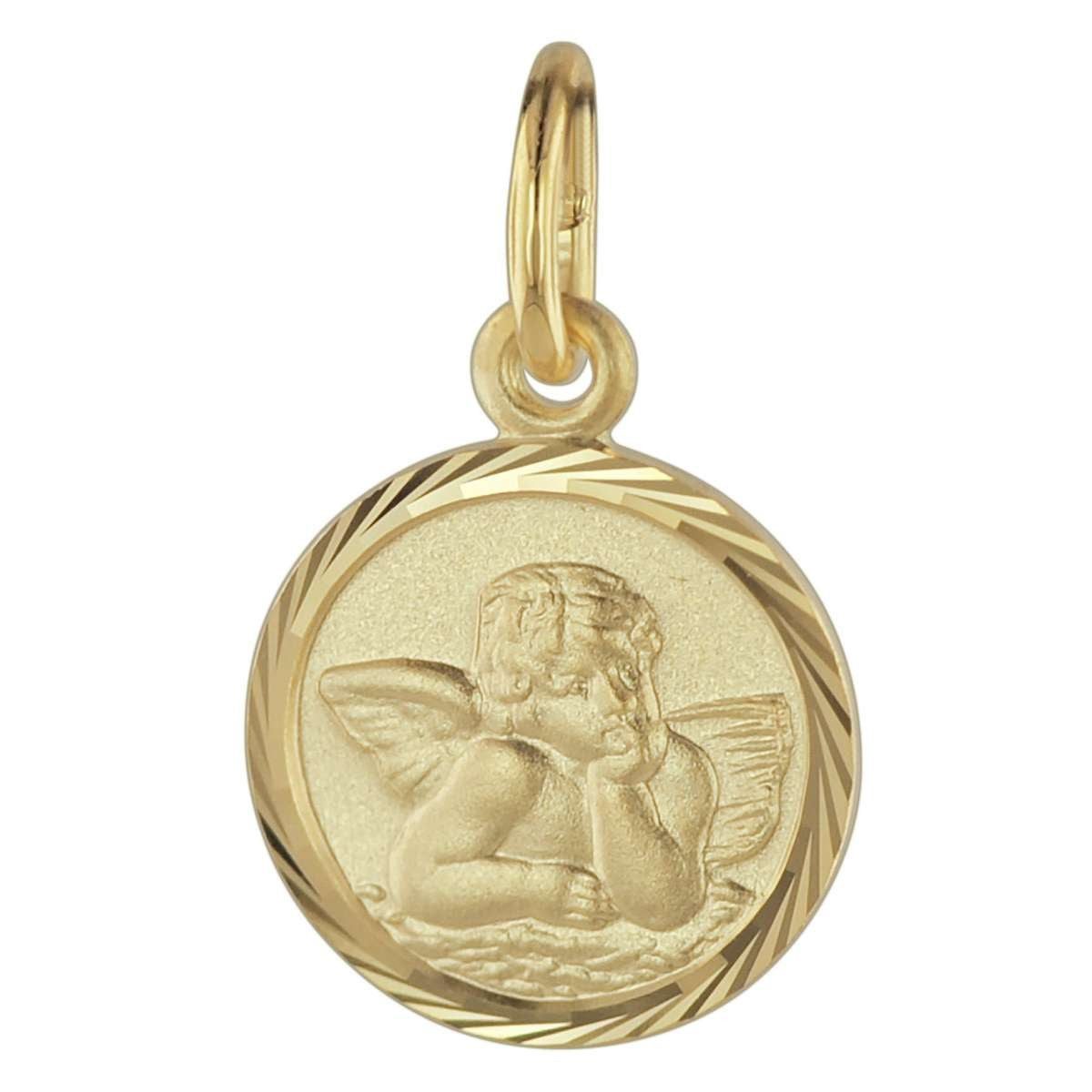 trendor Engelanhänger 08618, Schutzengel Anhänger Gold 585