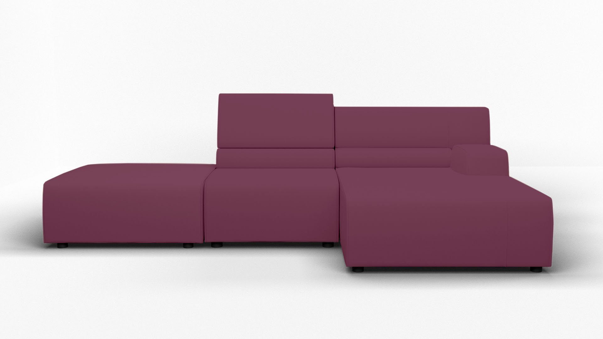 Egoitaliano Ecksofa Babouche, Designsofa mit außergewöhnlichem Sitzkomfort zum Wohlfühlen