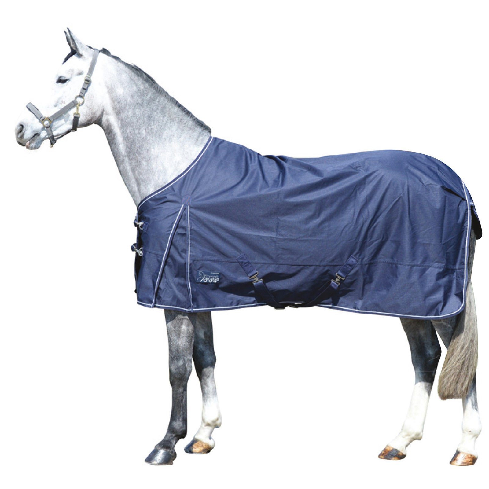 EQuest Pferde-Regendecke Outdoordecke Kingston für Pferde, navy, 0g/m², 125 cm