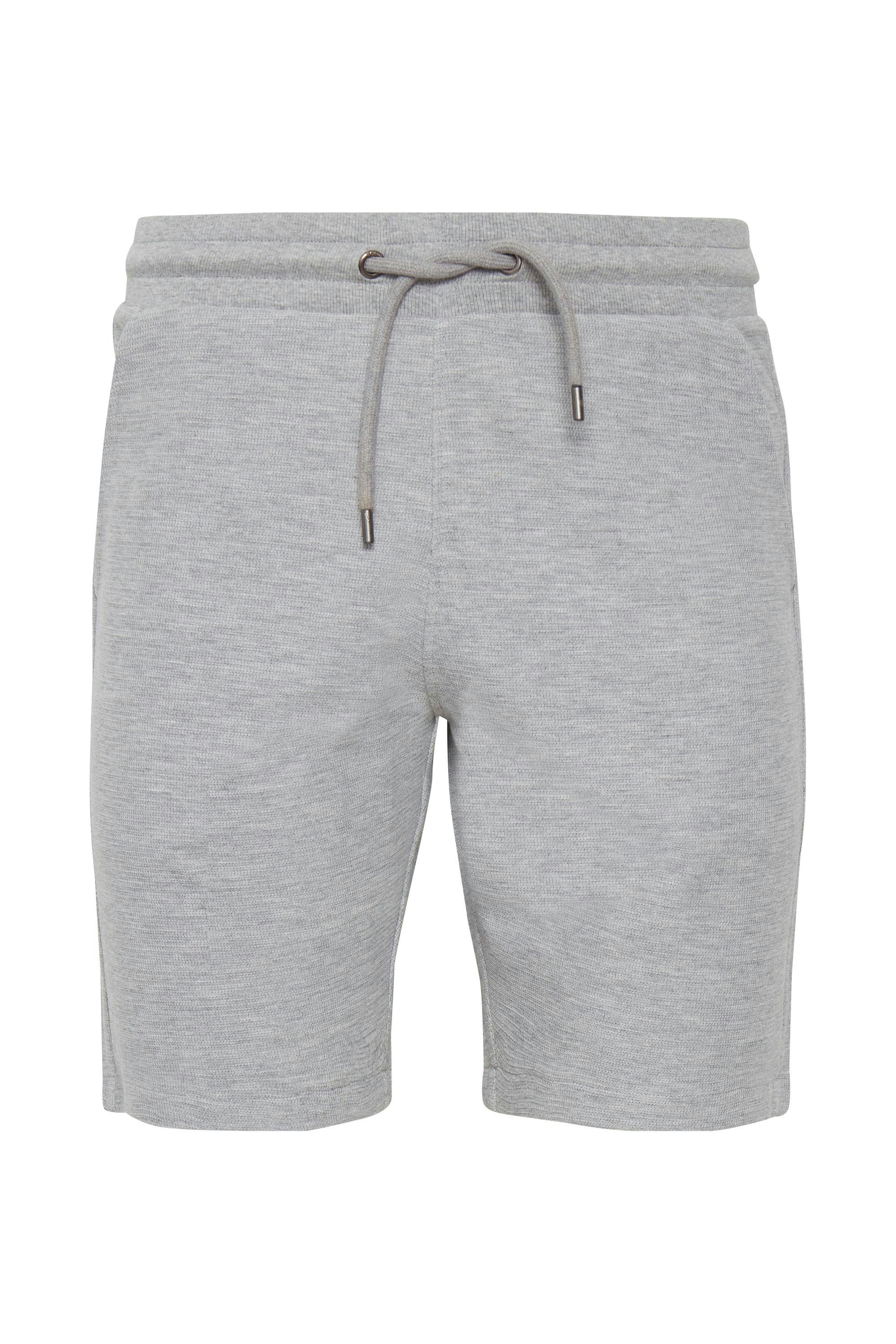 Bund Light SDRobson Sweatshorts !Solid und elastischem Grey Kordeln Shorts mit (1541011) Sweat Melange