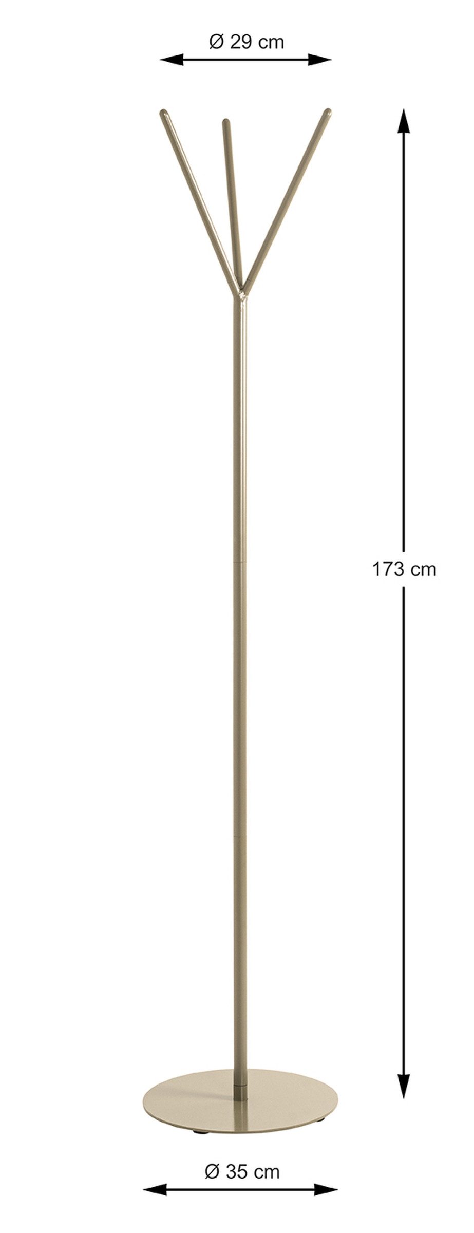 freiraum Garderobenständer 47999, in grün, Metall - 173x35cm (HxD)