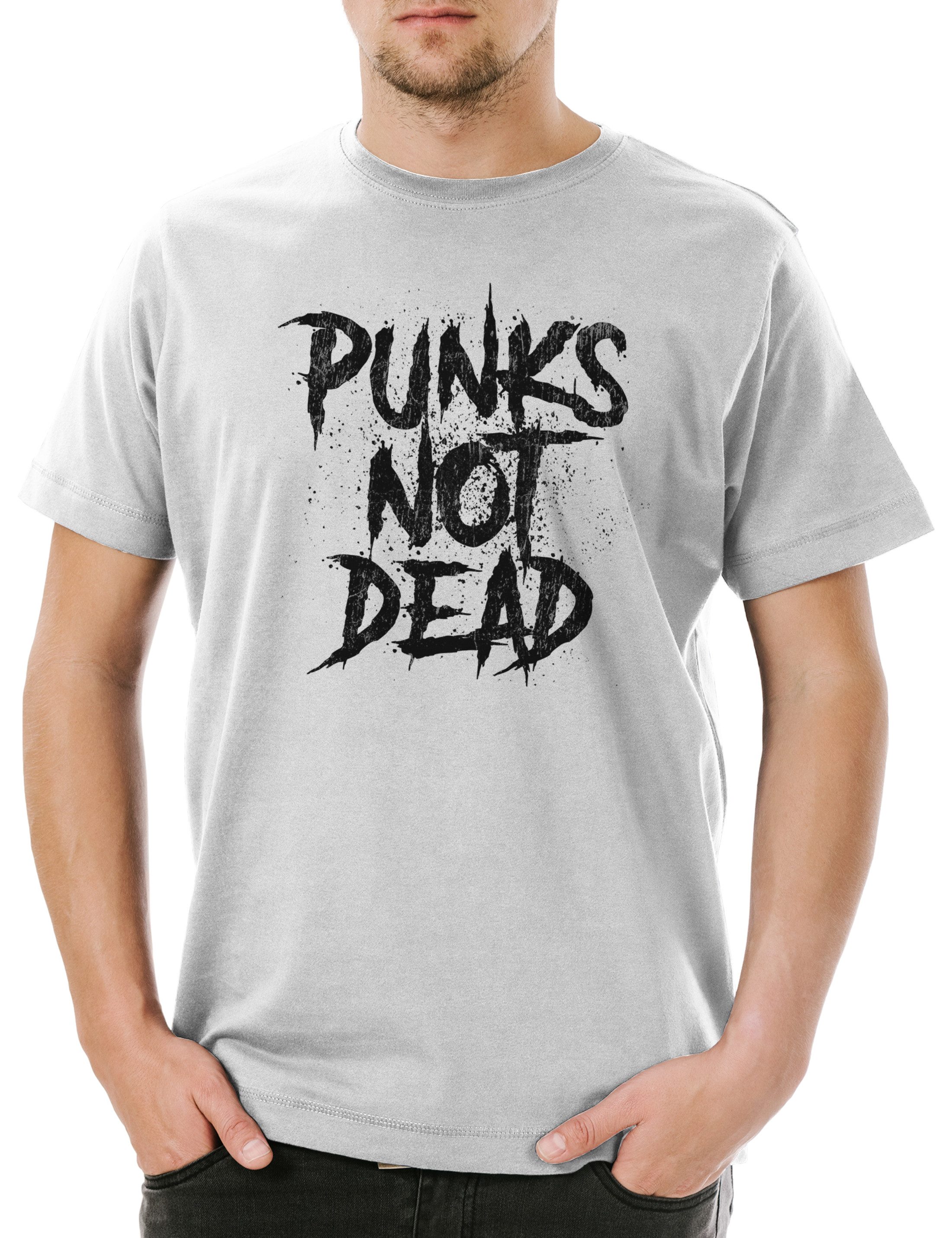 Print-Shirt Punks Not Dead I Herren T-Shirt Music DJ MC Punk Anarchy UK Rock New