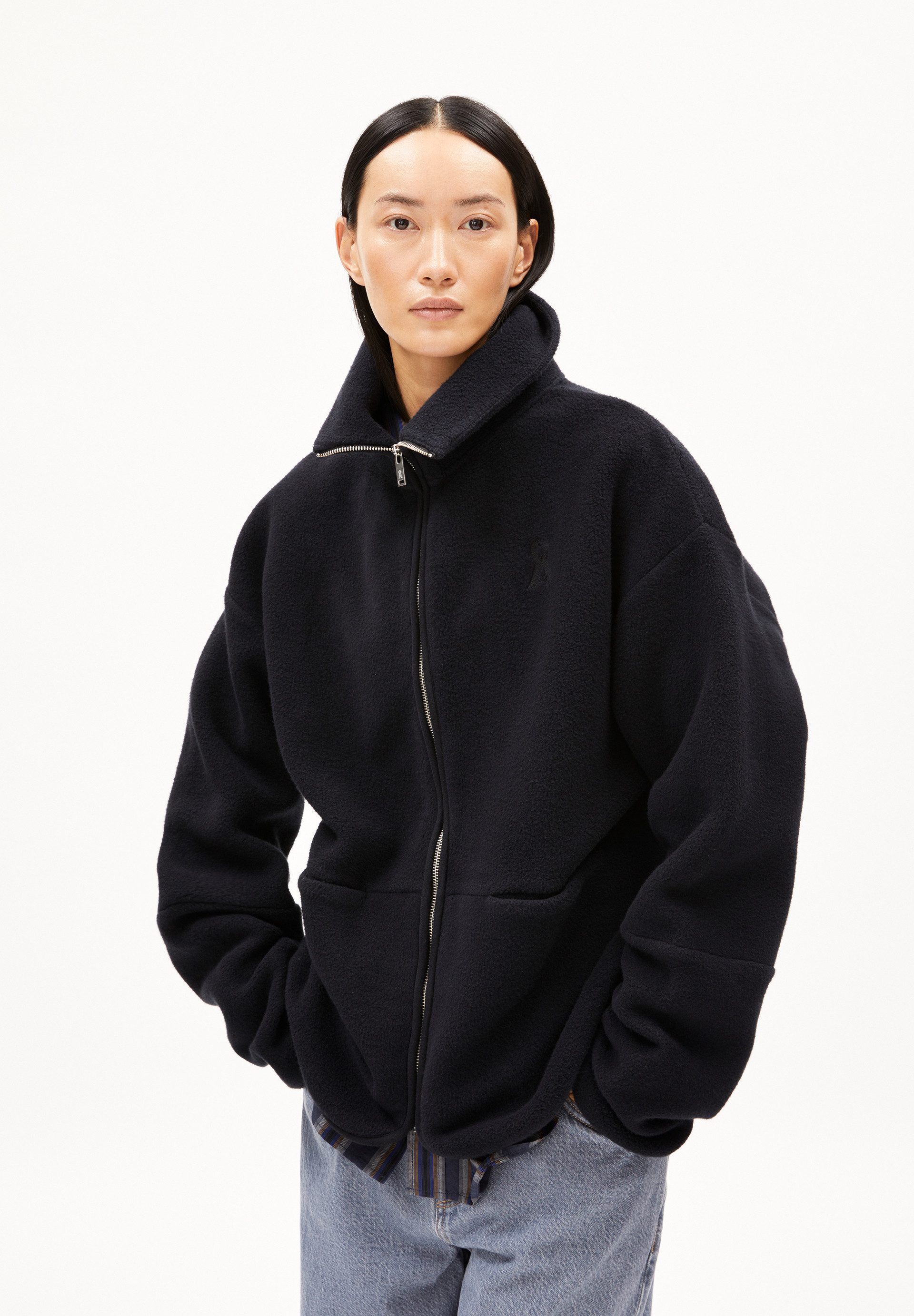 Armedangels Blouson ANAAWIL Fleecejacke aus Bio-Baumwolle günstig online kaufen