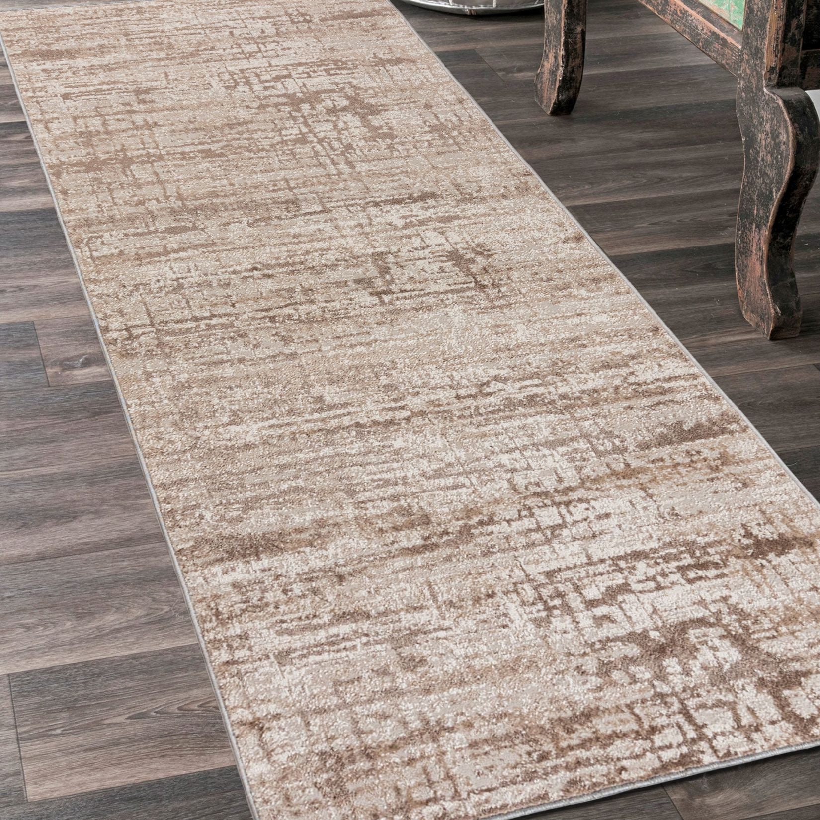 Mazovia Läufer Läufer FlurLäufer Modern für Vorzimmer Schlafzimmer - Abstrakt Muster, 80 x 100 cm, Kurzflor, Meterware – Bild 2 von 5