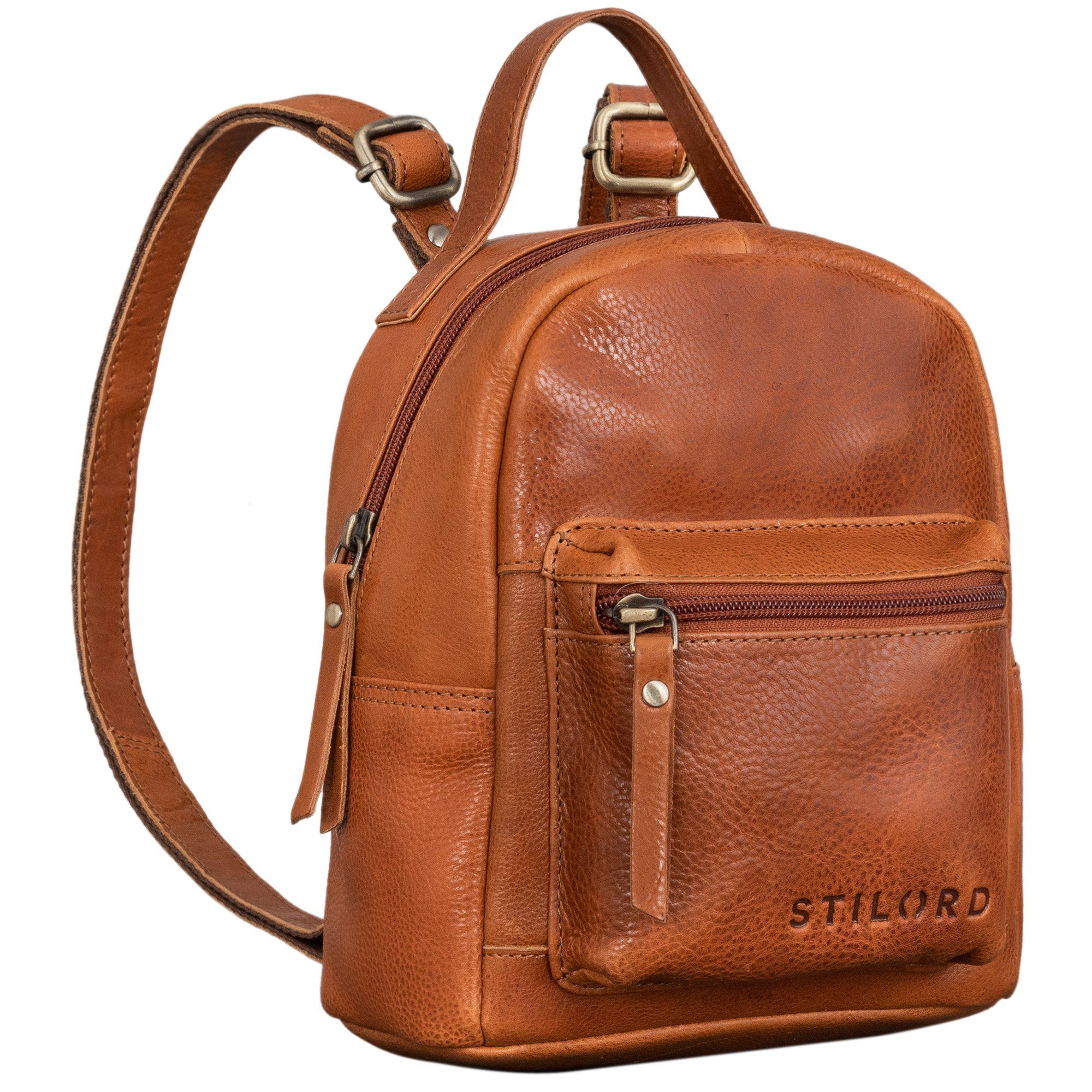 STILORD Cityrucksack "Tiny" Mini Rucksack Damen Leder