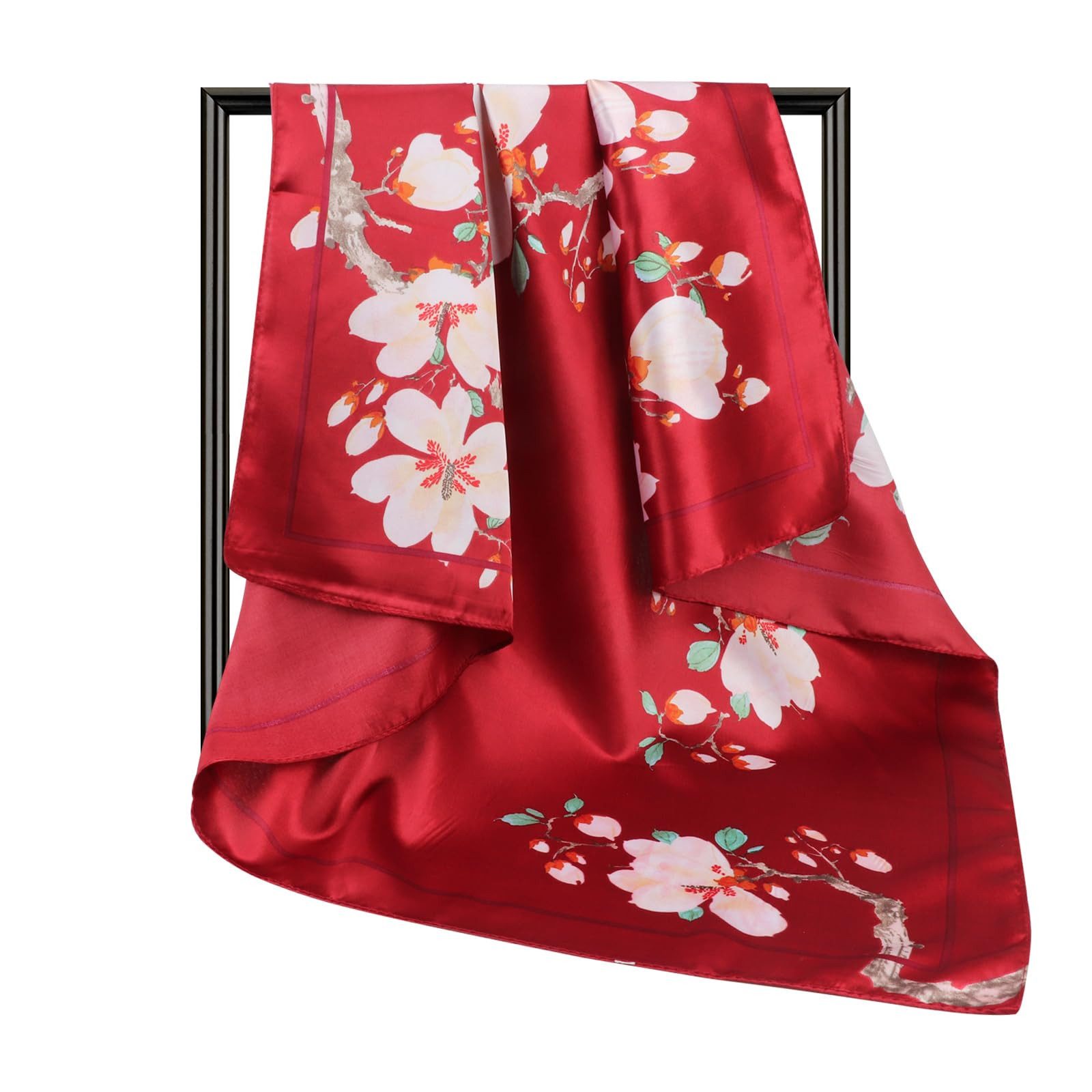 Zaewry Halstuch 90x90cm Quadratische Schals für Damen, (1-St), Mode Kopftuch Bandanas Haartuch Halstuch Haarschmuck