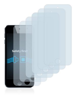 Savvies Schutzfolie für Apple iPod Touch (5. Gen), Displayschutzfolie, 6 Stück, Folie klar